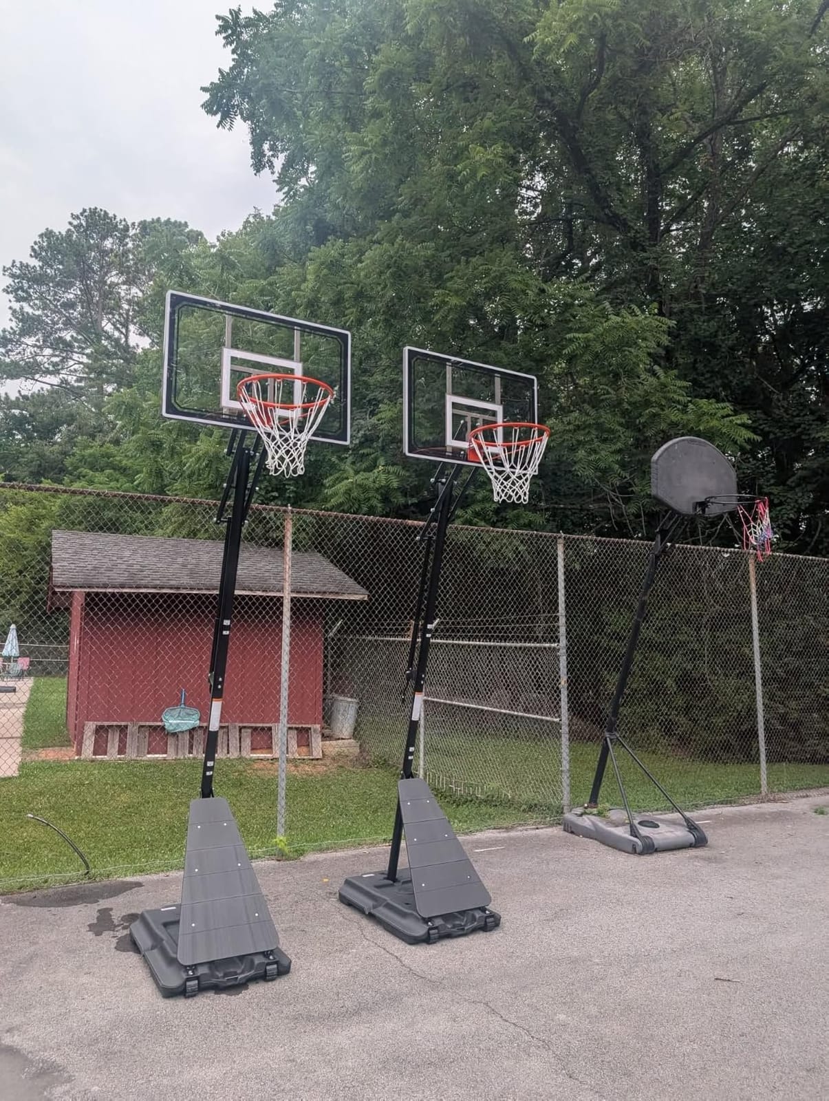 Skytime Basketball Hoop, 44&47IN Portable Basketball Hoop Outdoor customer photo 1