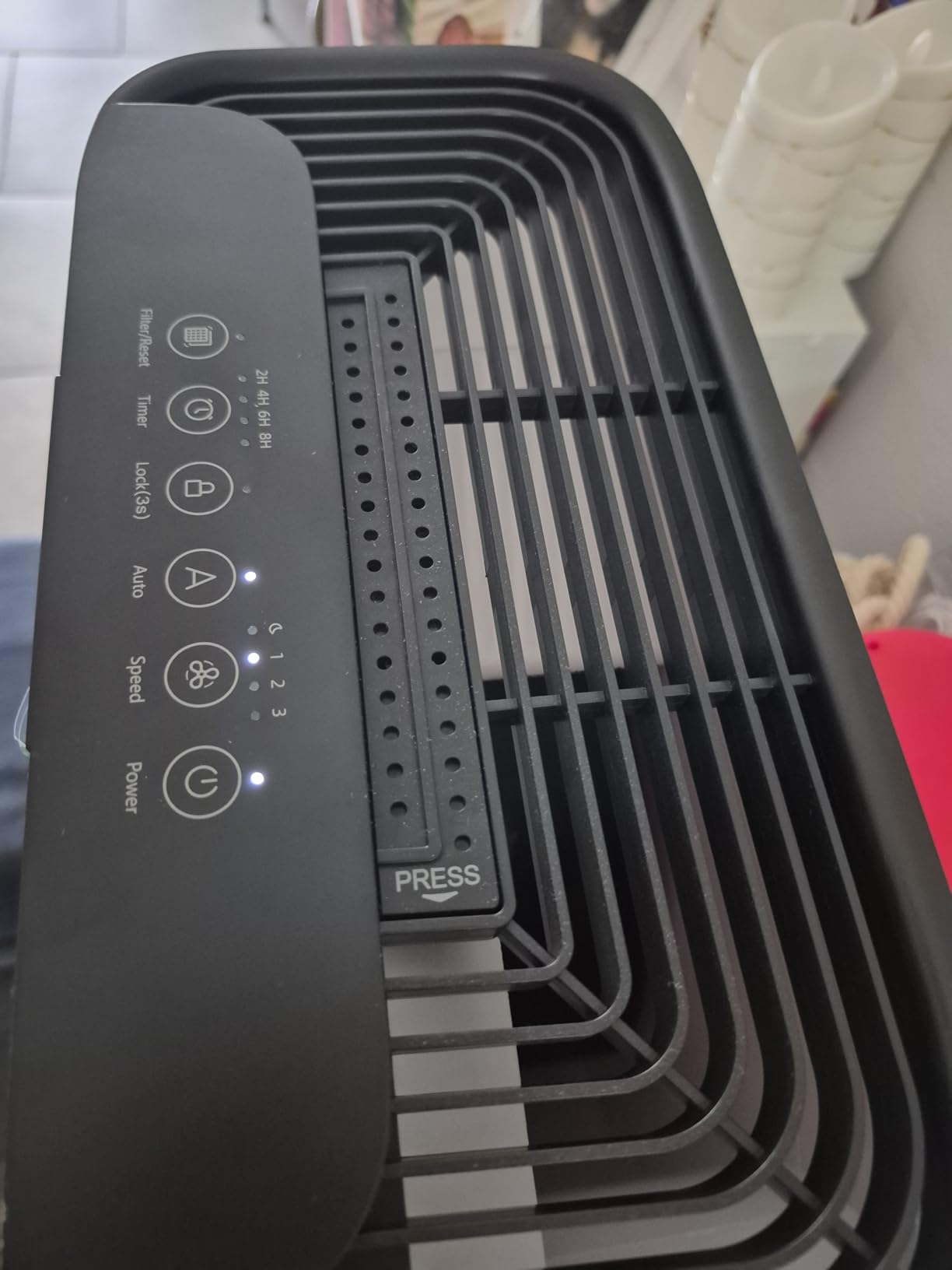 MOOKA Air Purifier for Home Bedroom Large Room 2200 Ft², HEPA Filter, White customer photo 2