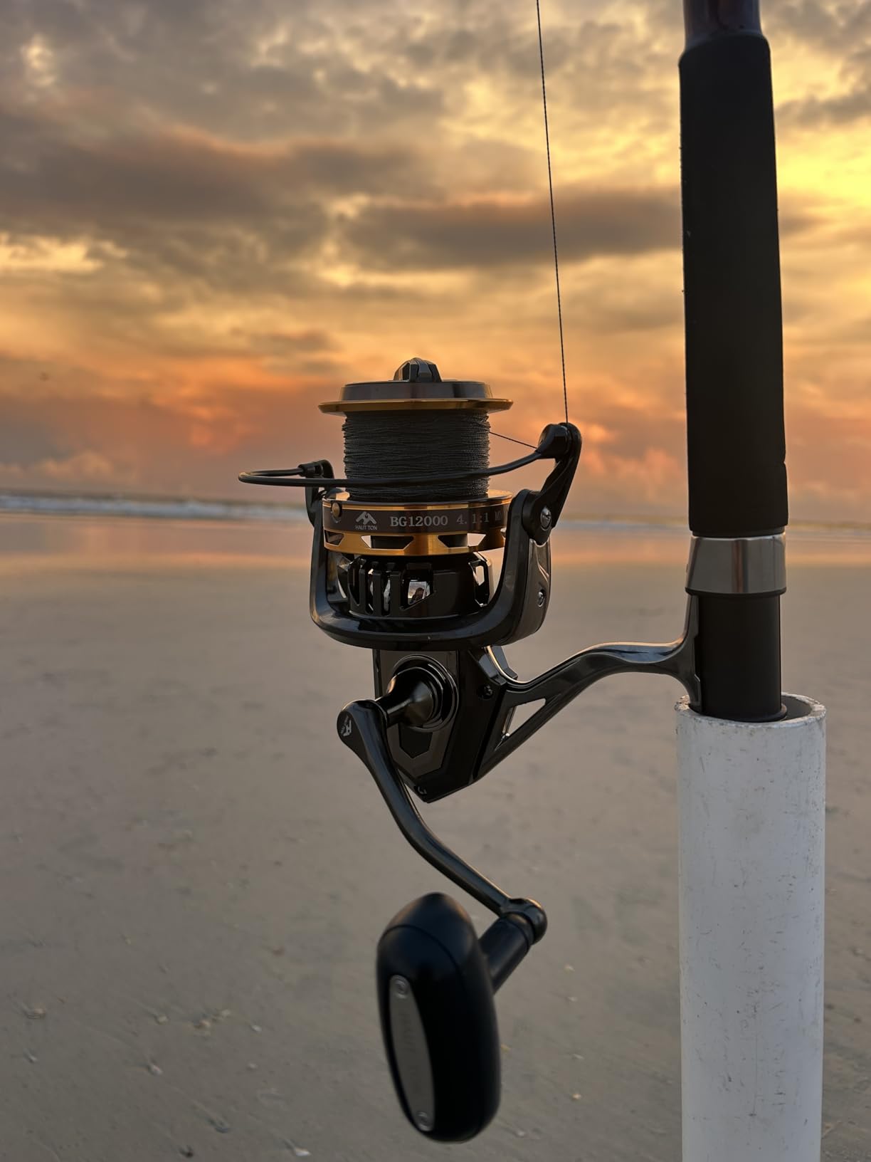Big Game Surf Spinning Fishing Reel, 44Lbs Max Drag Saltwater Fishing Reels customer photo 1