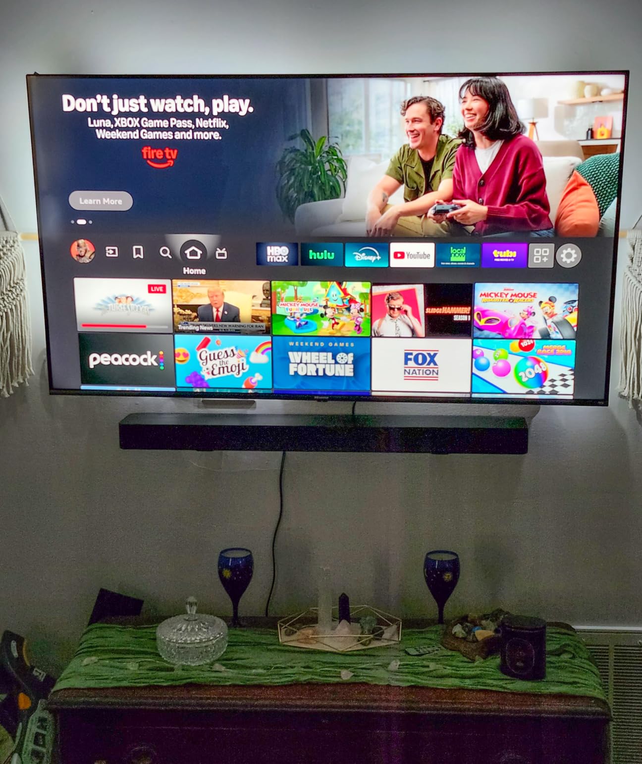 Amazon Fire TV Soundbar Plus (newest model) with built-in subwoofer, 3.1 channel, Dolby Atmos, clear dialogue customer photo 2