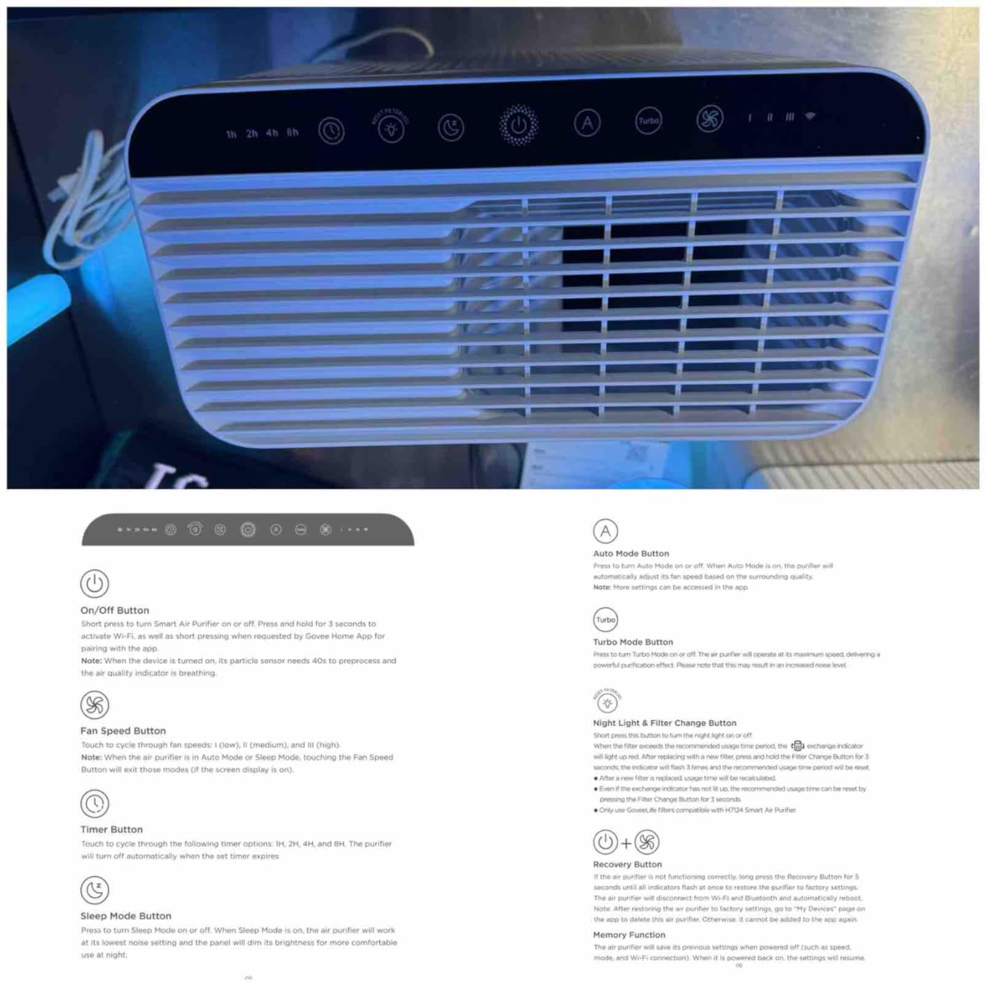 GoveeLife Smart Air Purifier for Home Large Rooms, Covers up to 1046 ft² customer photo 2