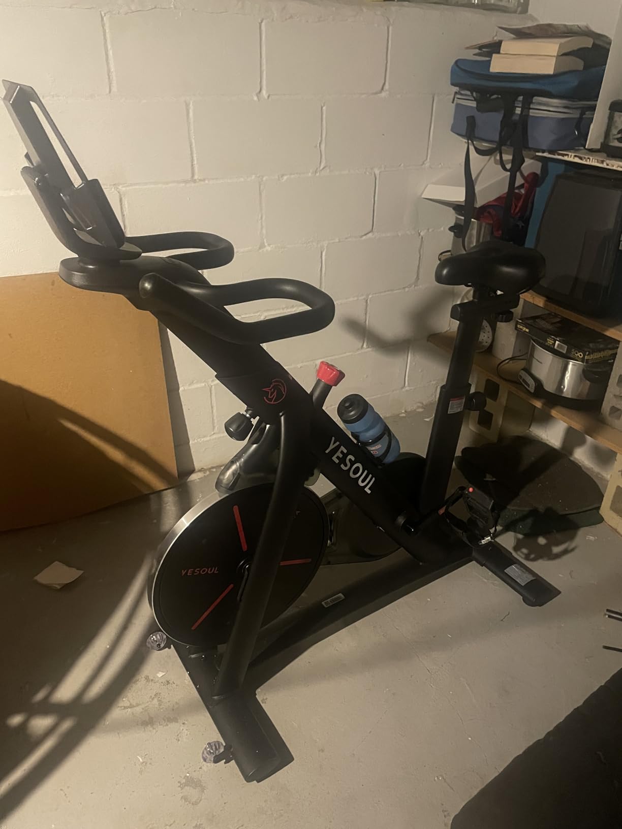 YESOUL Exercise Bike, Magnetic Stationary Bike for Home with App Training customer photo 2