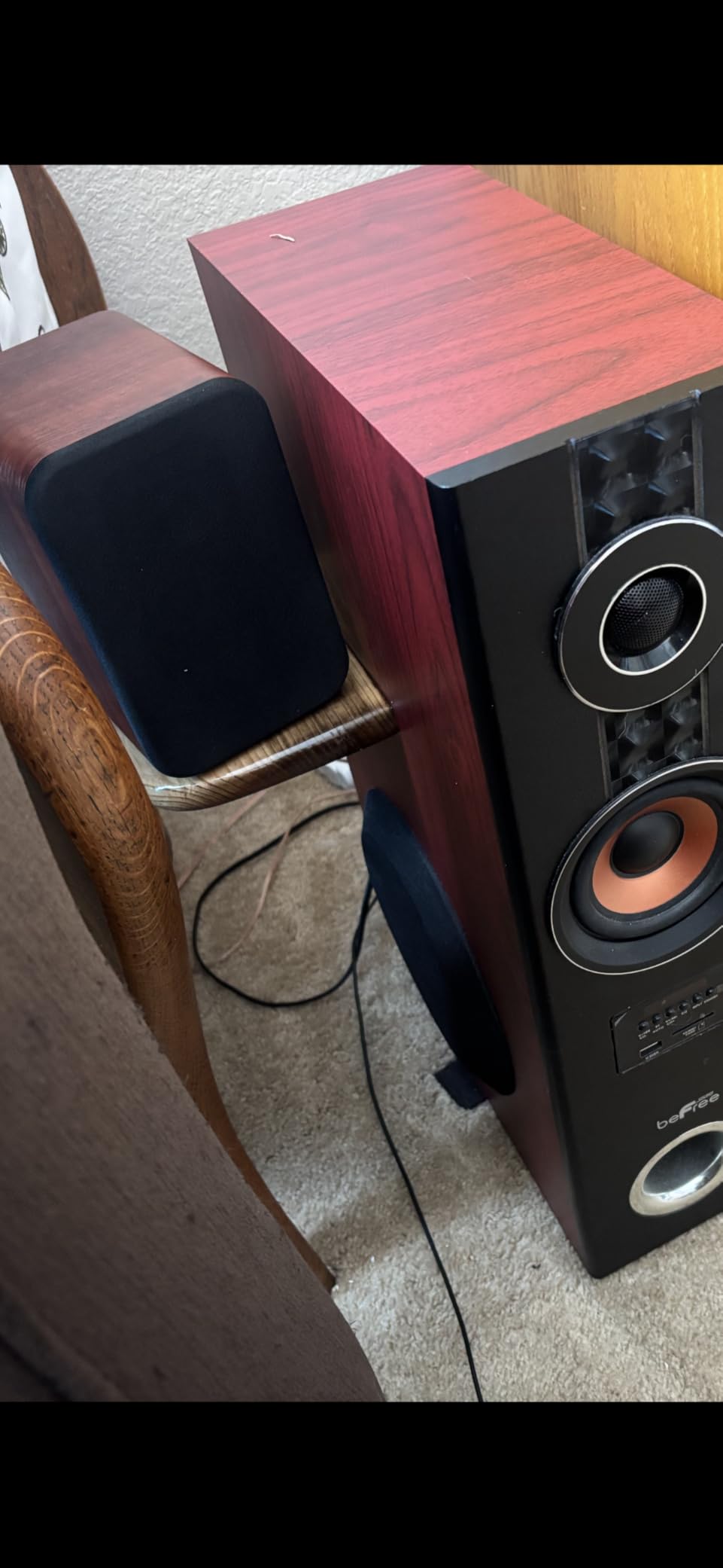 RIOWOIS Powered Bookshelf Speakers, Desktop Speakers for Record Player customer photo 1