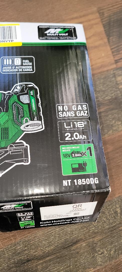 Metabo HPT Brad Nailer, 18 Gauge Cordless, 18V Kit, NT1850DG customer photo 1
