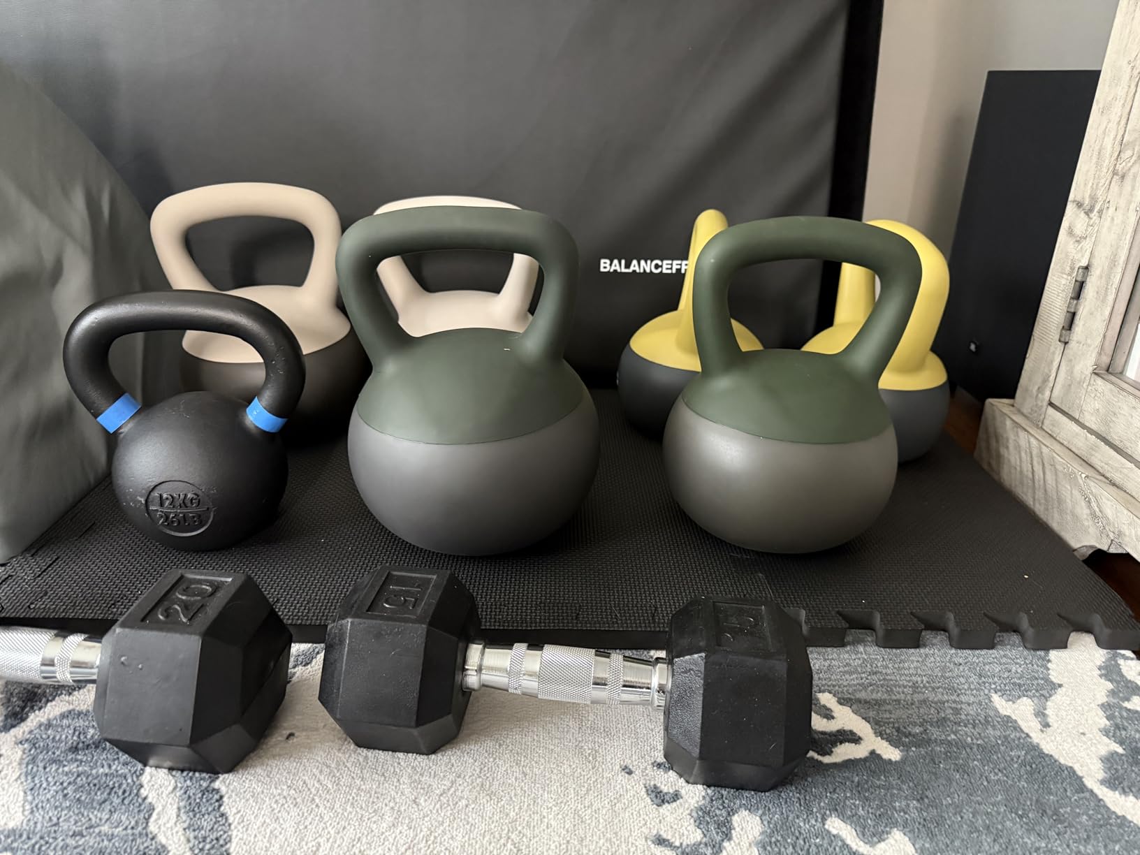YOTTOY Soft Kettlebell, Set for Strength Training Kettlebells & Home Workouts, Soft-Sided Cushioned Base, Wide-Handle - Ideal for Men, Women, & Beginners customer photo 2