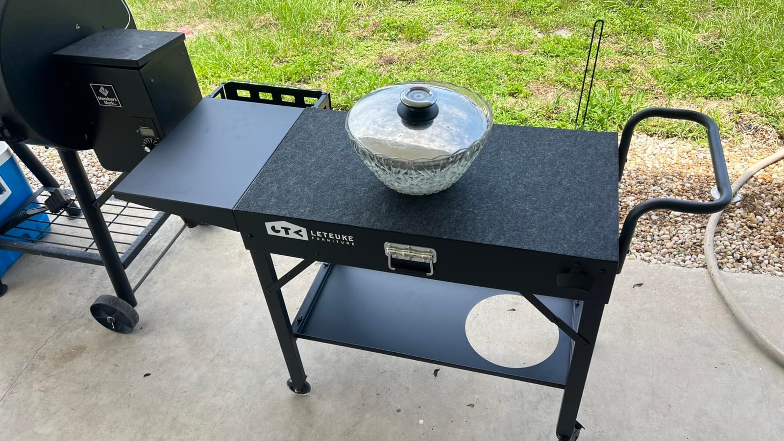 Leteuke Grill Cart for Blackstone Griddle, Portable Outdoor Grill Table customer photo 2