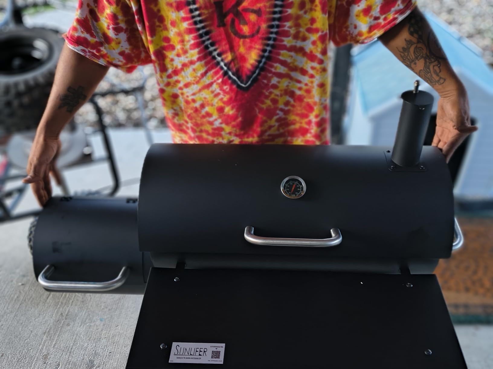 Charcoal Grill Offset Smoker: Charcoal Barbecue Grills customer photo 1