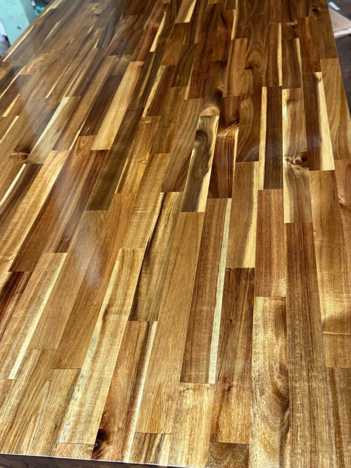 Howizz Acacia Butcher Block Countertop 72 x 25 x 1.5 Inches, Unfinished Solid Wood Table Top for DIY Desk Top, Workbench Top, Kitchen Countertop customer photo 2