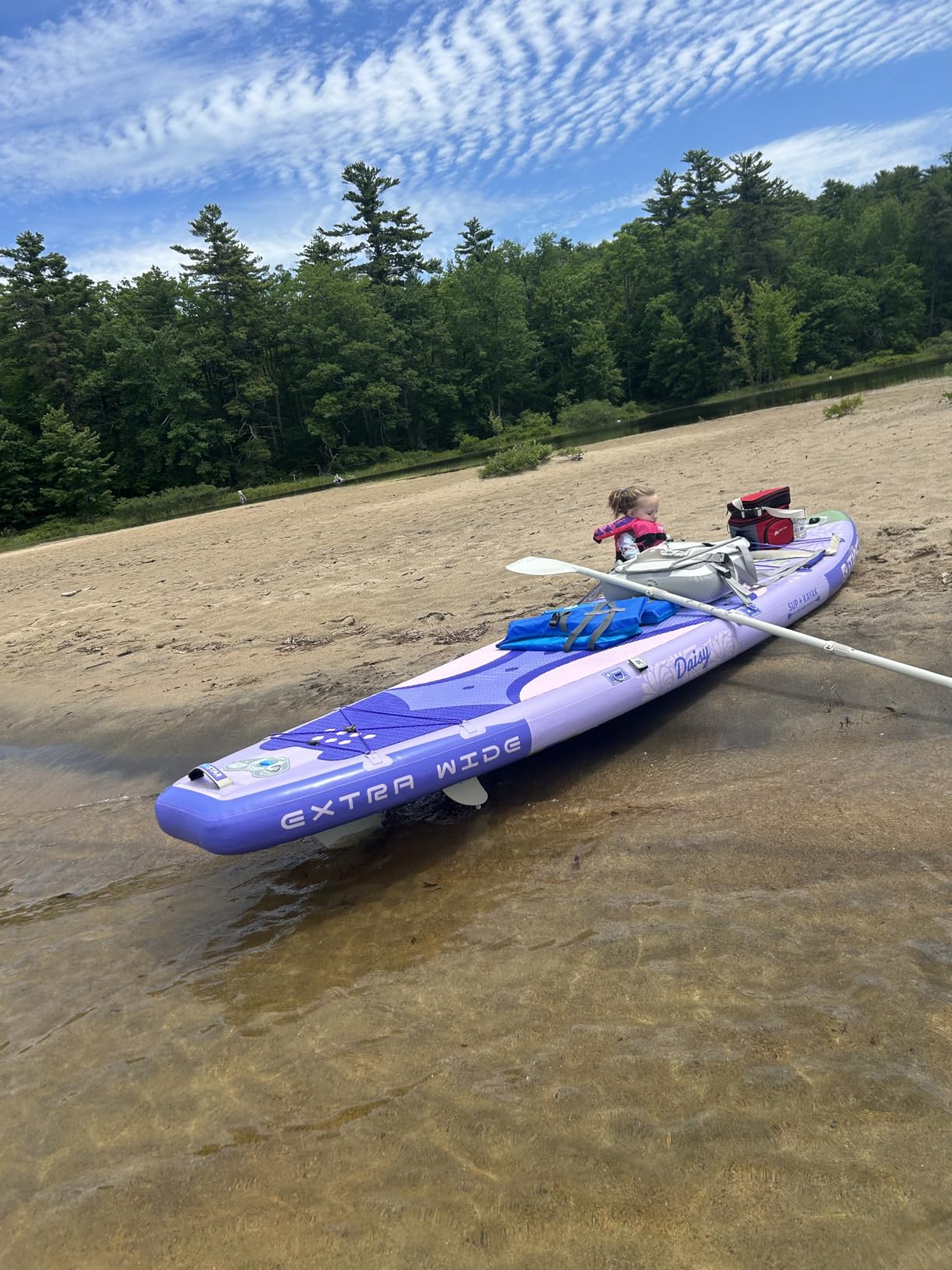 iTAOSTAR Daisy 11'6’ × 35” Extra Wide Paddle Board with Seat, One-Stop Premium SUP Board Accessories, Tailored 5 Fins, Stable Stand Up Paddle Boards for Youth of All Skill Levels customer photo 2