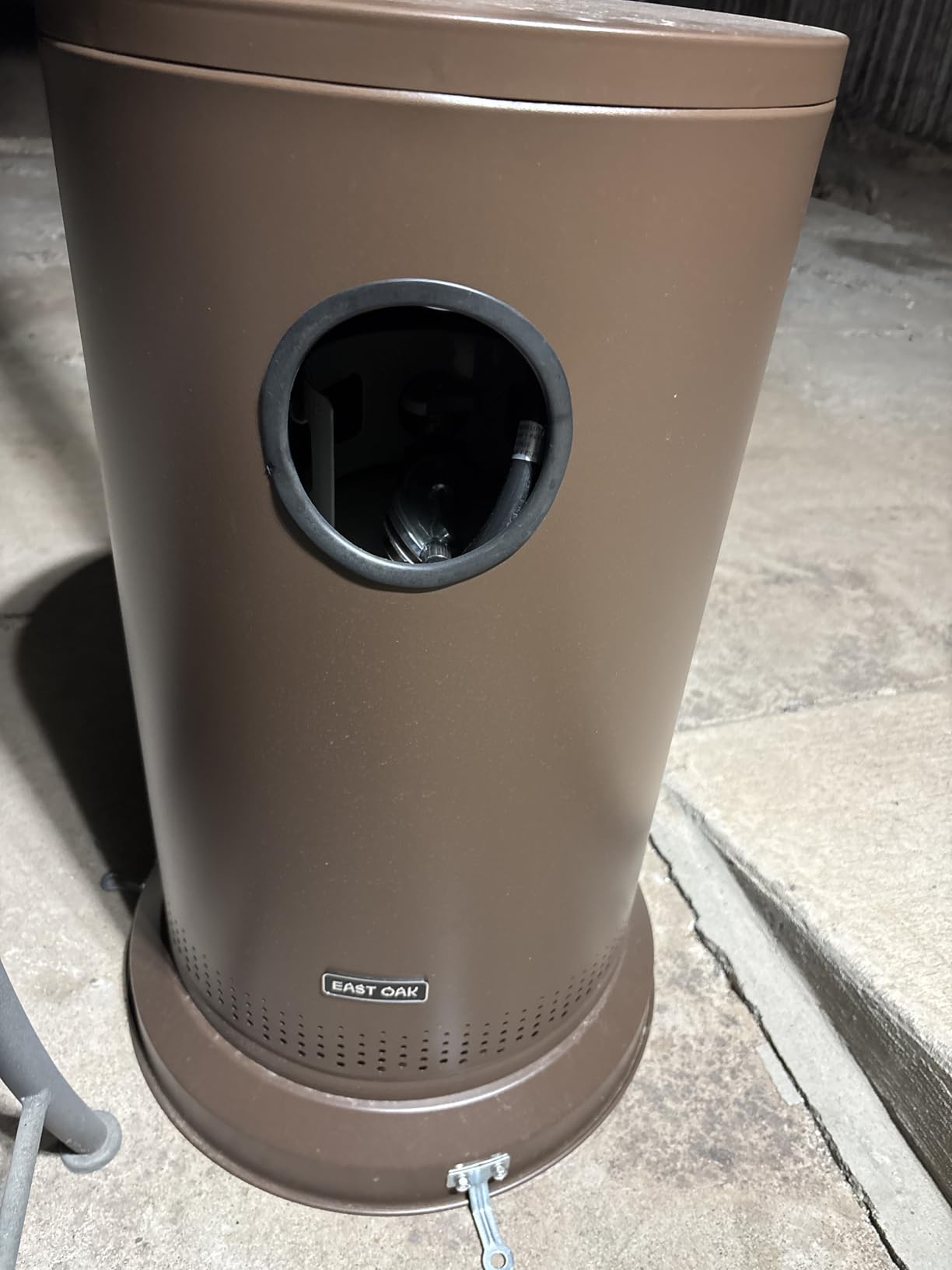 EAST OAK 55,000 BTU Propane Patio Heater with Round Table & Stainless Steel Burner, Outdoor Heater with Wheels, Ideal For Large Patios, Gardens, Outdoor Events, and Commercial Use, Bronze customer photo 2