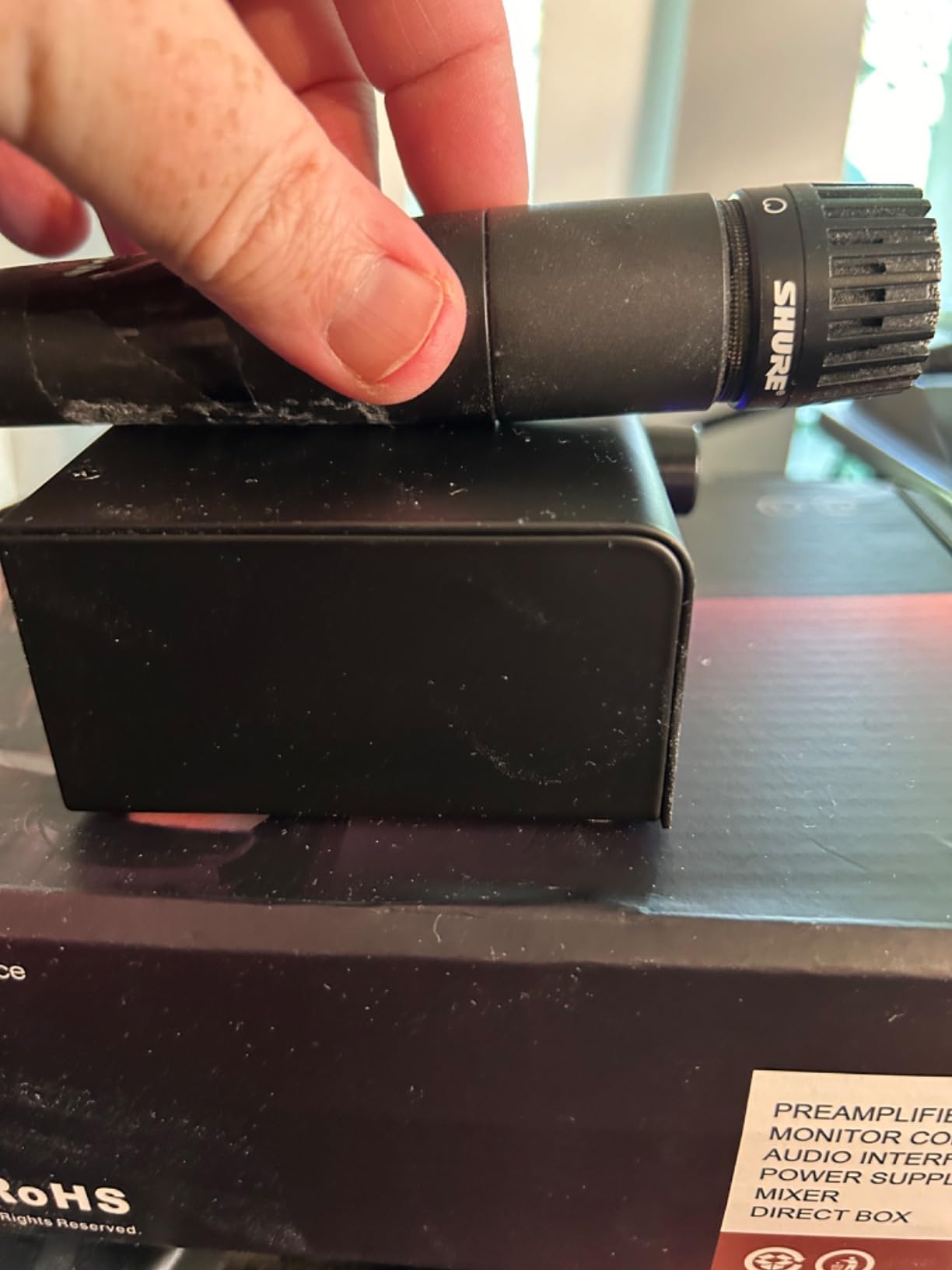 MIC-1 Mic Preamp, Max 75dB Gain, 120dB EIN Ultra Low Noise, 2 Inputs, 48V Phantom Power, for Dynamic and Condenser Microphones, with Balanced XLR & 3.5mm Dual Outputs customer photo 1