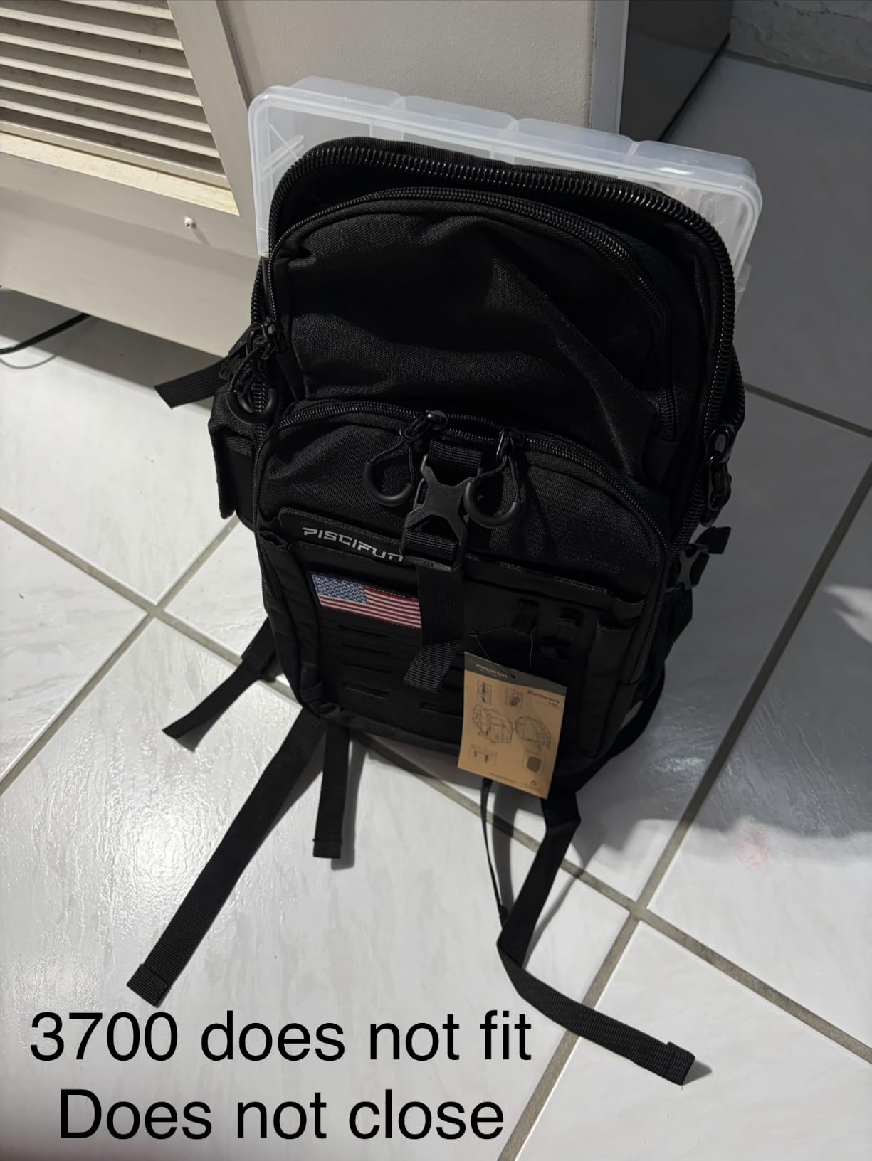 Piscifun Fishing Tackle Backpack, Rod & Gear Holder, Water-Resistant customer photo 1