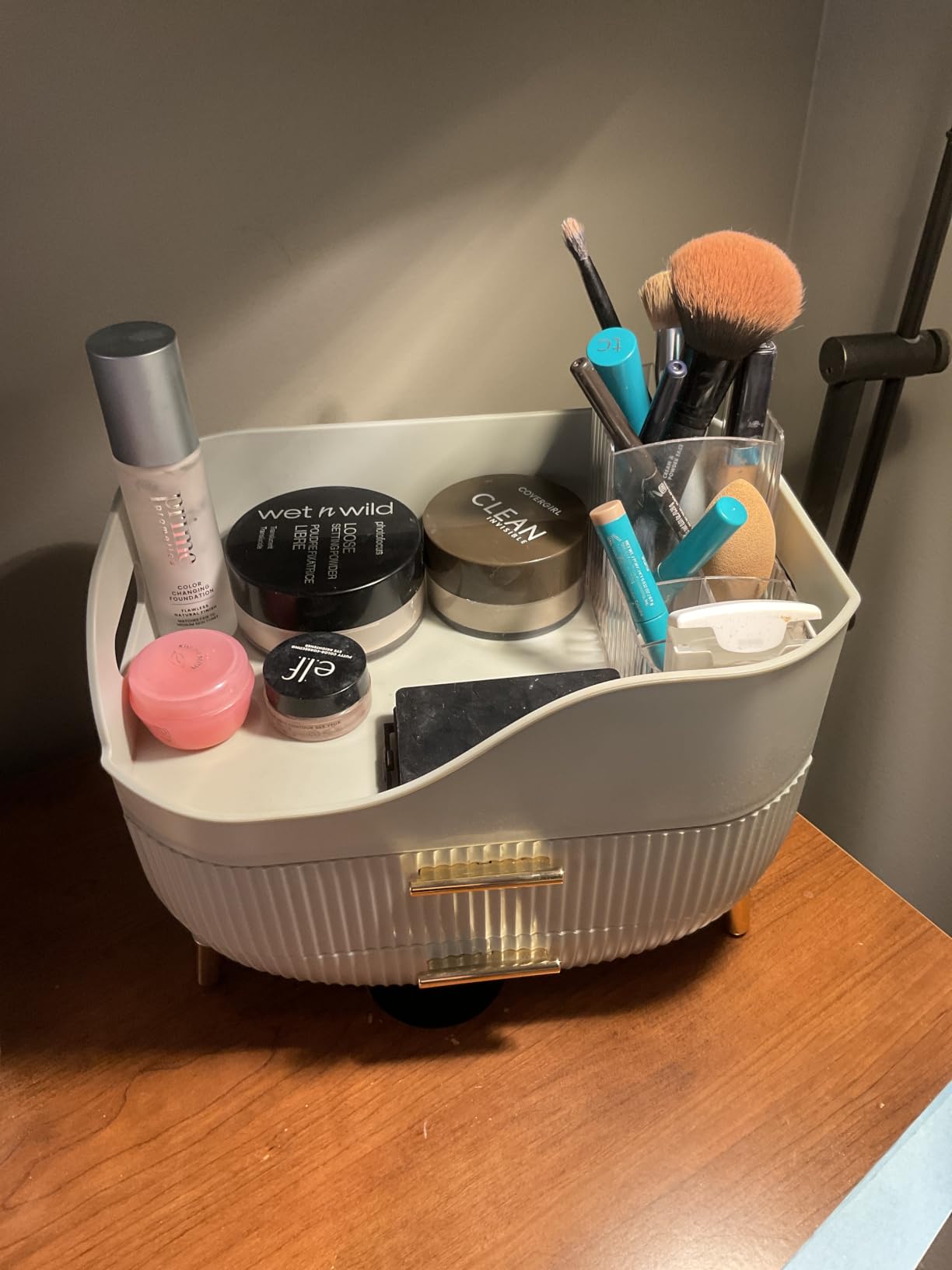 Pajiriona Makeup Organizer with Drawers, Green Skincare Organizer for Vanity, Storage Box with Handle, Large Cosmetic Display Case for Dresser, Bathroom Countertop customer photo 2