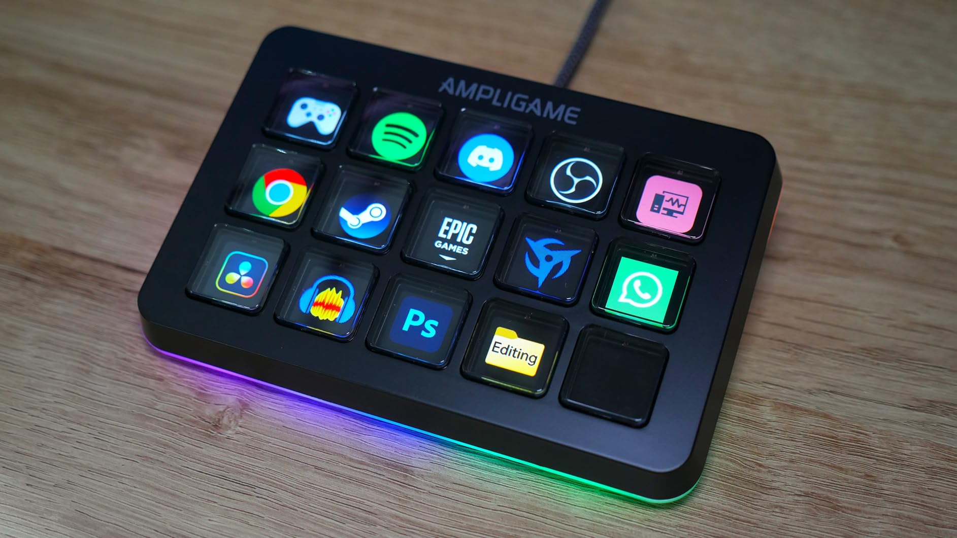 FIFINE AmpliGame Stream Controller with 15 Macro Keys, Streaming Keyboard with Trigger Actions in OBS/Twitch/YouTube/Streamlabs, Shortcut Buttons Keypad Works with Mac and PC-D6 customer photo 2