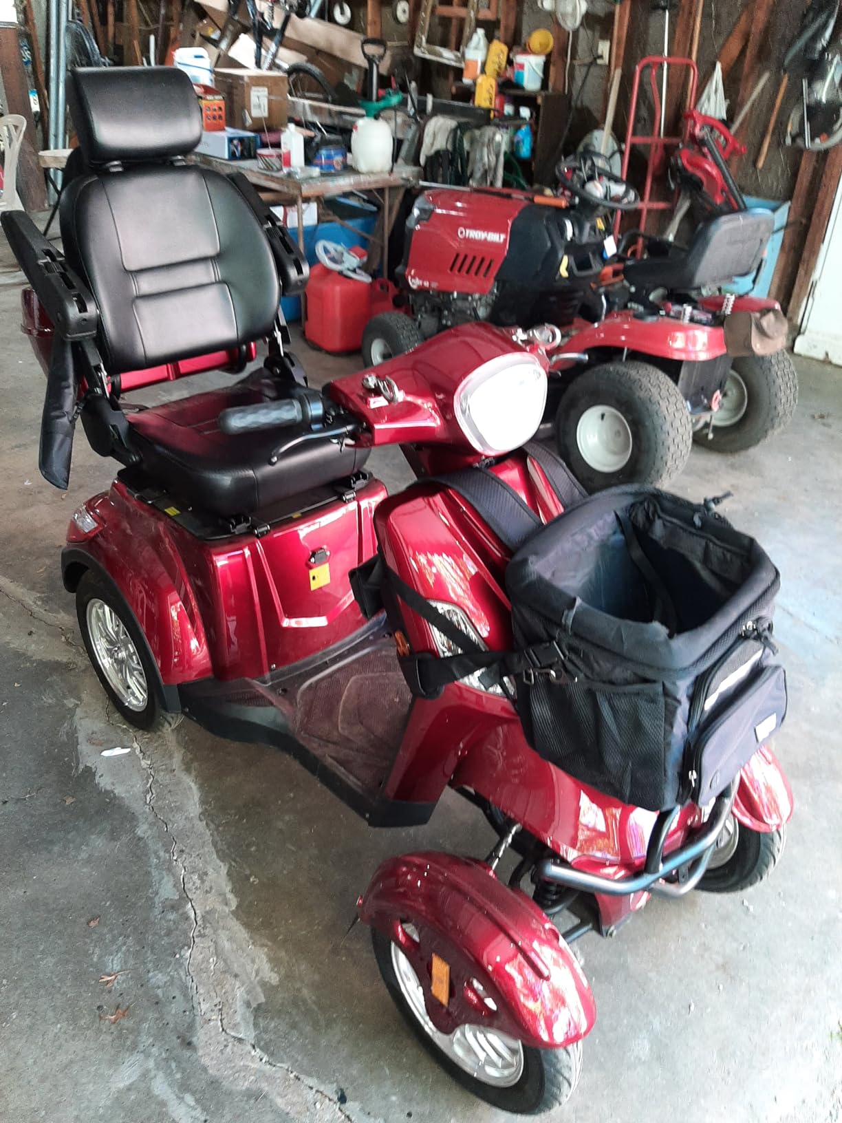 Mobility Scooters for Seniors & Adults 500lbs Capacity - 800W All Terrain Electric Powered Mobility Cart - Heavy Duty Mobility Scooter for Elderly w/Charger Remote Keys (Sliver) customer photo 2