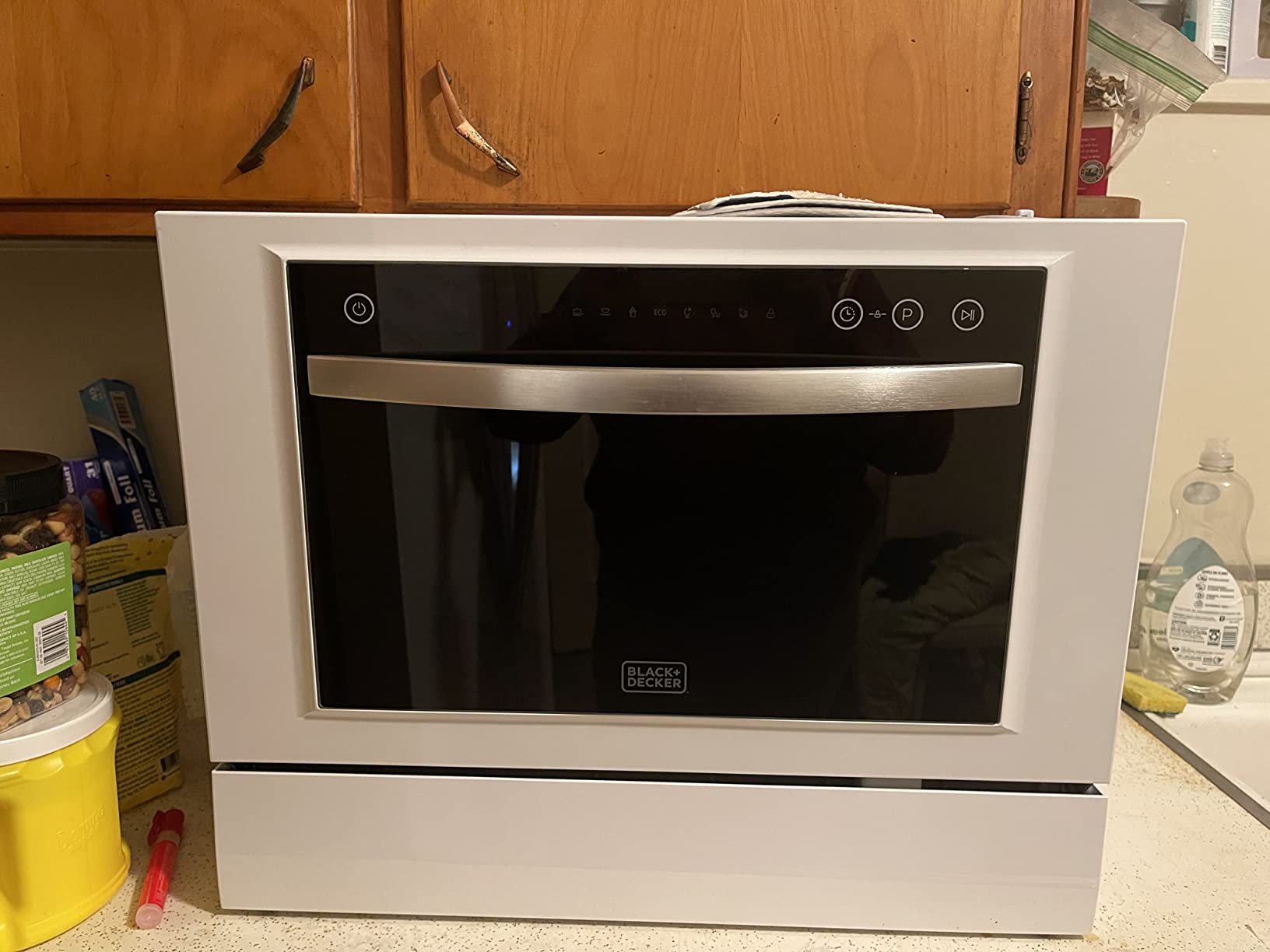 BLACK+DECKER Countertop Dishwasher, Energy Star Certified, BCD6SD, White customer photo 2