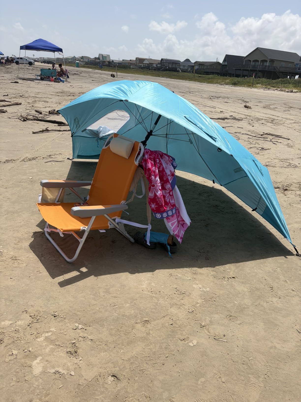 Sport-Brella Premiere UPF 50+ Umbrella Shelter with Patented Side Panels and Tilt Mechanism, Heavy-Duty 1.25 Inch Center Pole, Auger Anchor for Sand and Grass customer photo 1