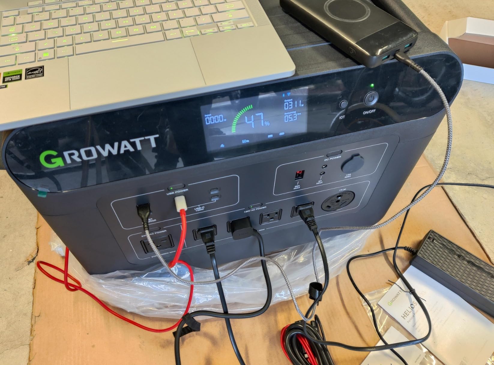 GROWATT HELIOS 3600 Portable Power Station, 3600Wh LFP Solar Generator customer photo 2
