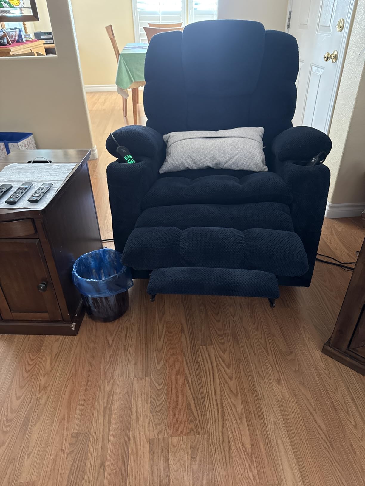 MCombo 3 Motor Power Lift Recliner, Heat and Massage, 7631, Small customer photo 1
