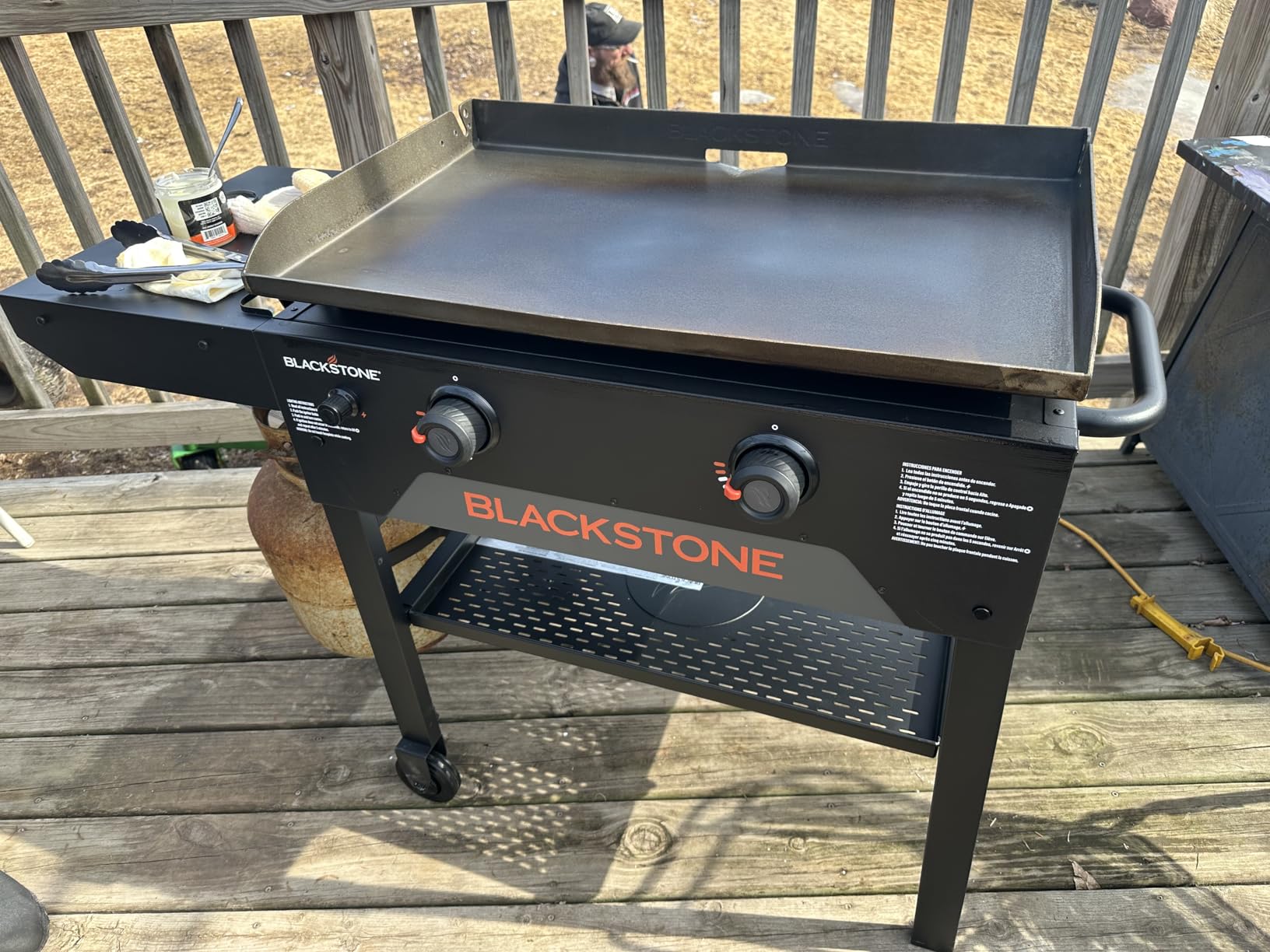 Blackstone 28 Inch Original Omnivore Griddle 2206, Blackstone 2 Burner Griddle Outdoor Flat Top Grill, Propane Portable Gas Grill customer photo 2
