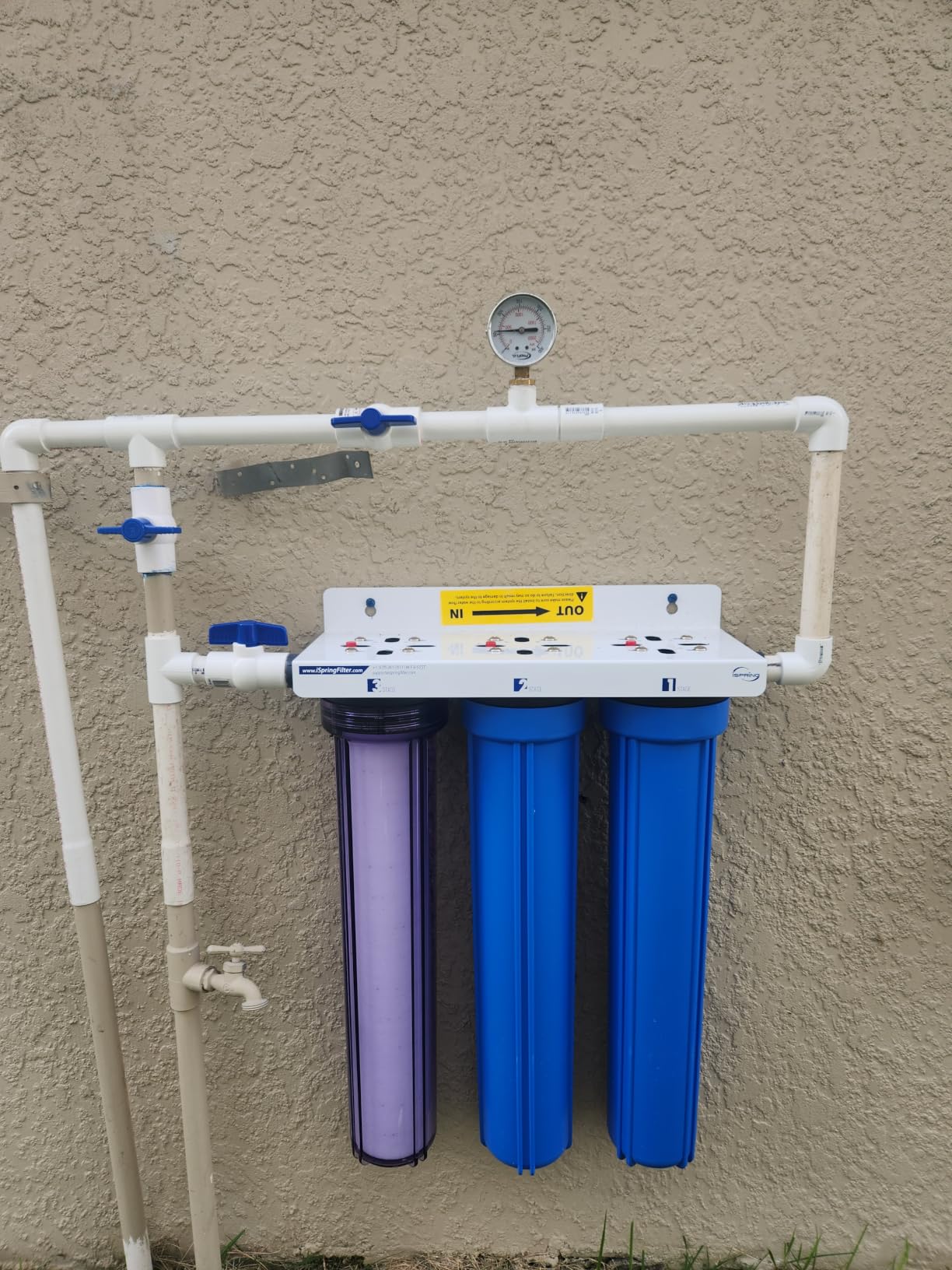iSpring Heavy Metals Whole House Water Filter System w/Clear Housing customer photo 1