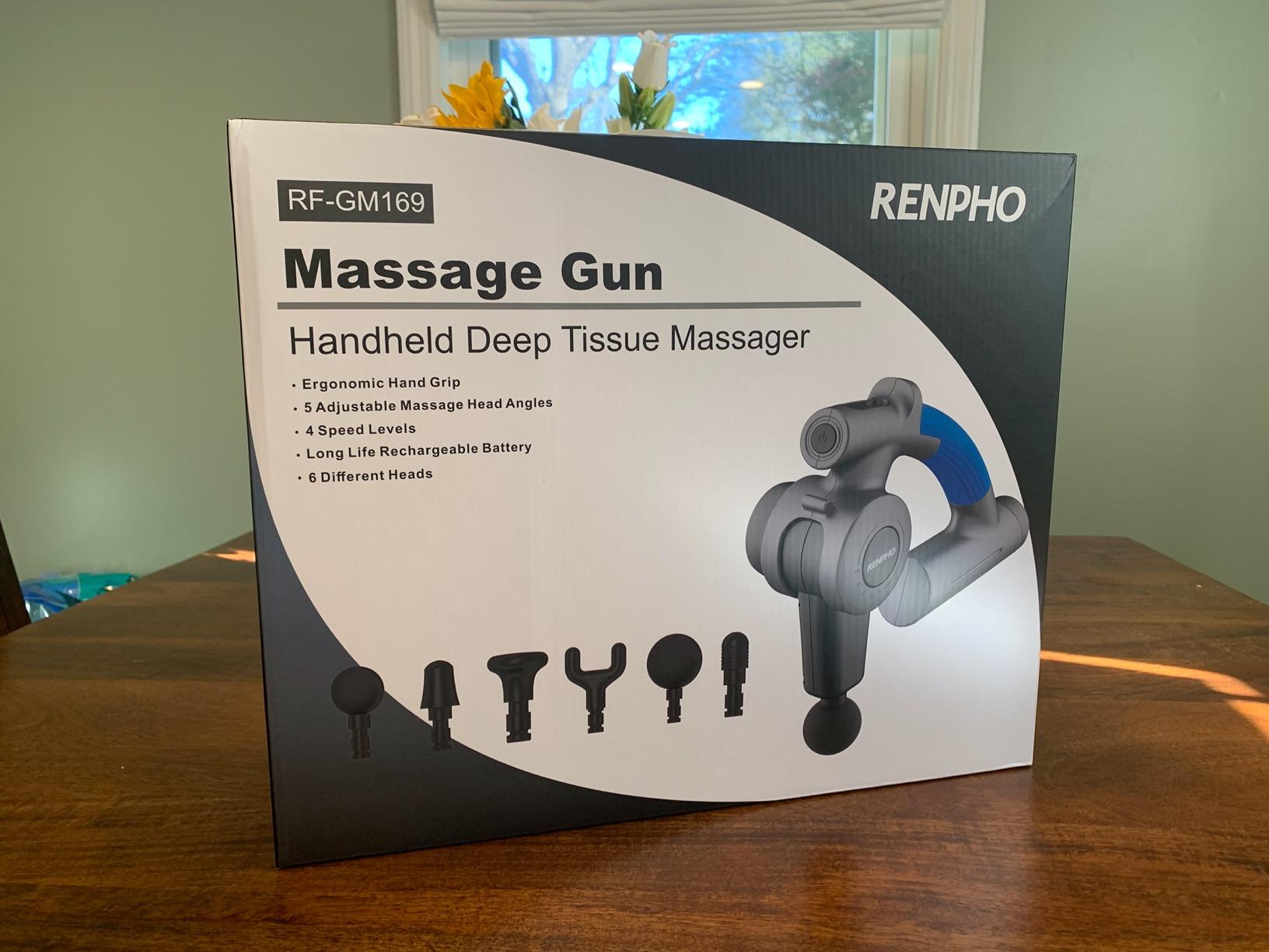 RENPHO Active Massage Gun, Percussion Back Massager Deep Tissue customer photo 2
