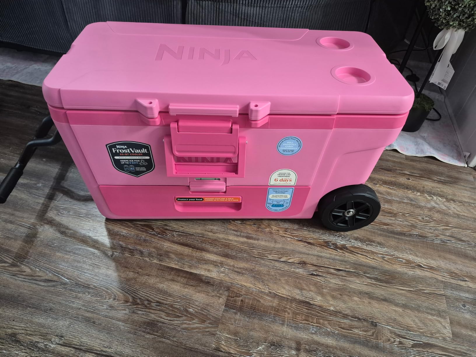 Ninja FrostVault™ 45qt Cooler with Wheels, Dry Storage, Lakeshore Blue customer photo 2