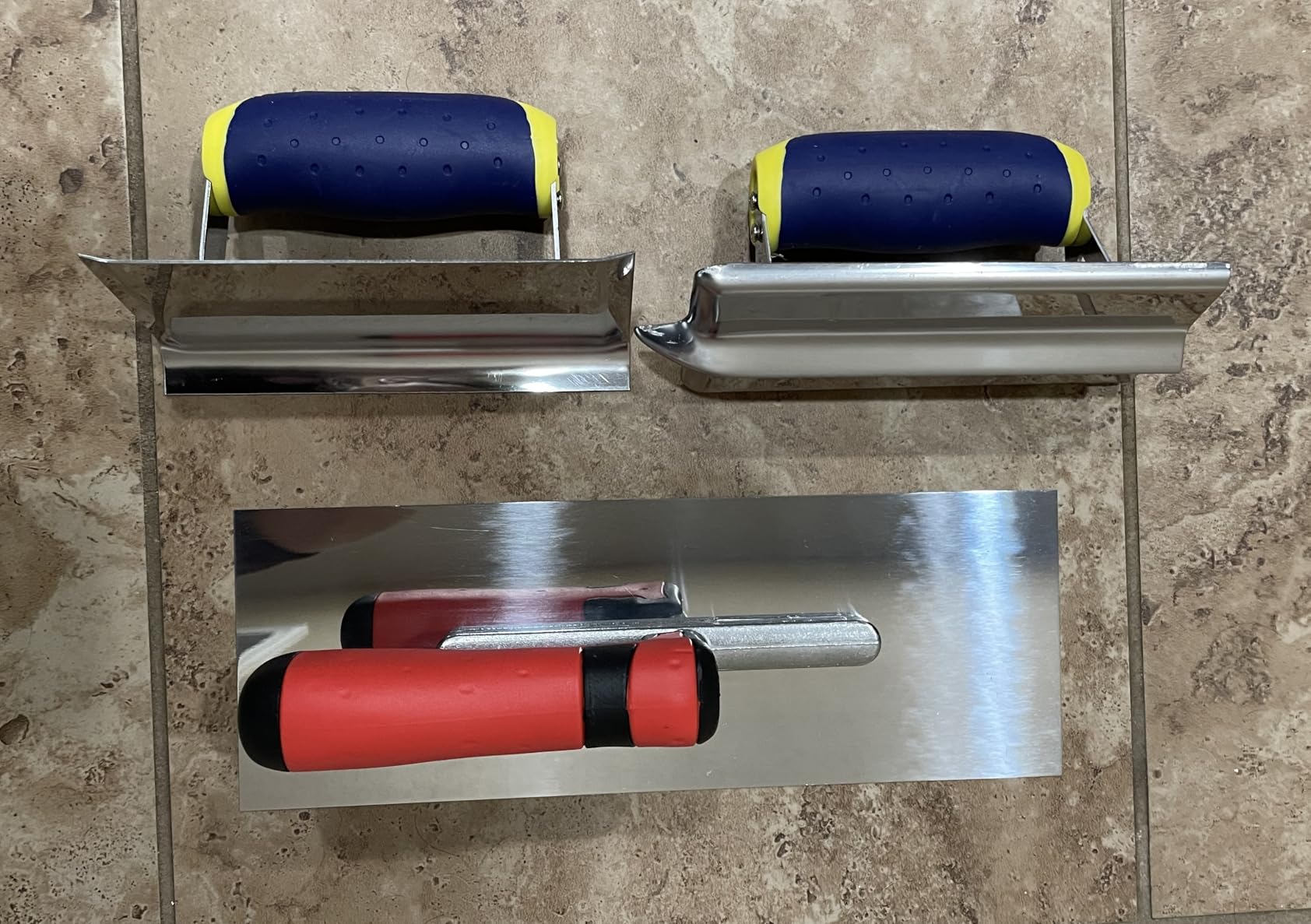 Stainless Steel Concrete Finishing Tools Set Trowel, Edger & Groover customer photo 2