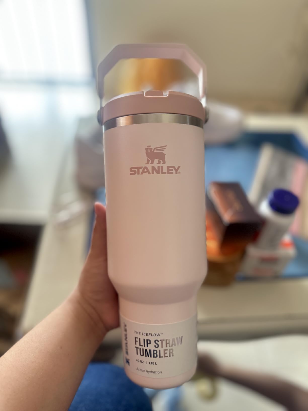 STANLEY IceFlow 2.0 Flip Straw Tumbler, 30 oz, Rose Quartz customer photo 2
