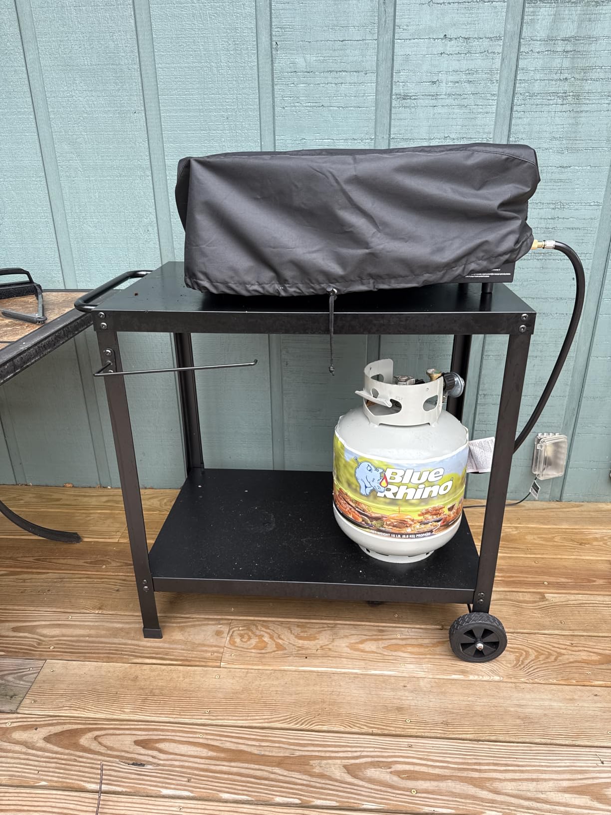 Yozoia Outdoor Grill Table for Blackstone Griddle, Grill Cart with Wheels customer photo 1