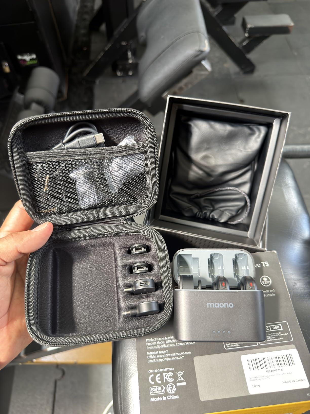MAONO Wave T5 Wireless Lavalier Microphone for iPhone/Android/Camera/PC customer photo 1