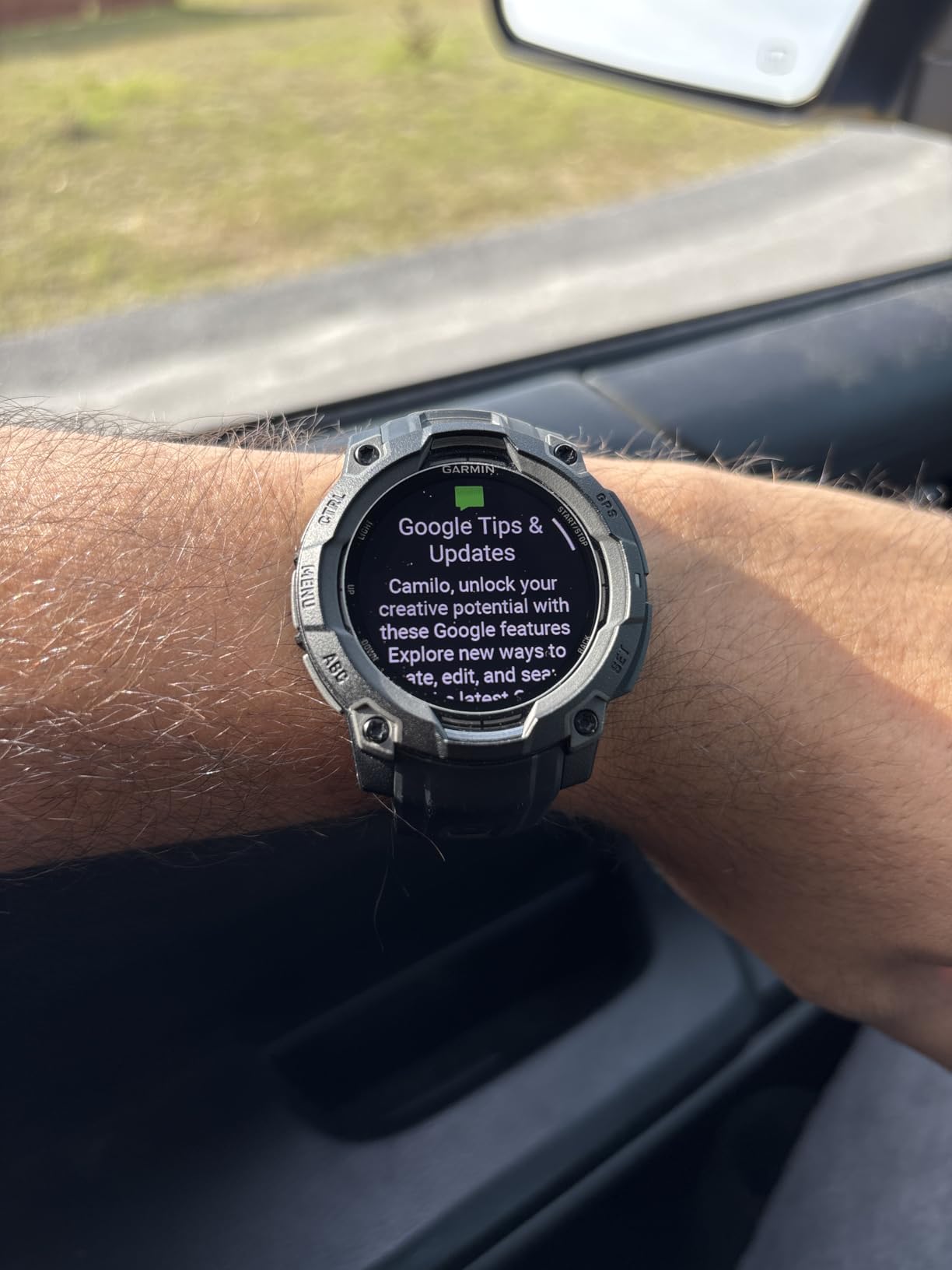 Garmin Instinct® 3 AMOLED, Rugged GPS Smartwatch, 45mm, Black customer photo 2