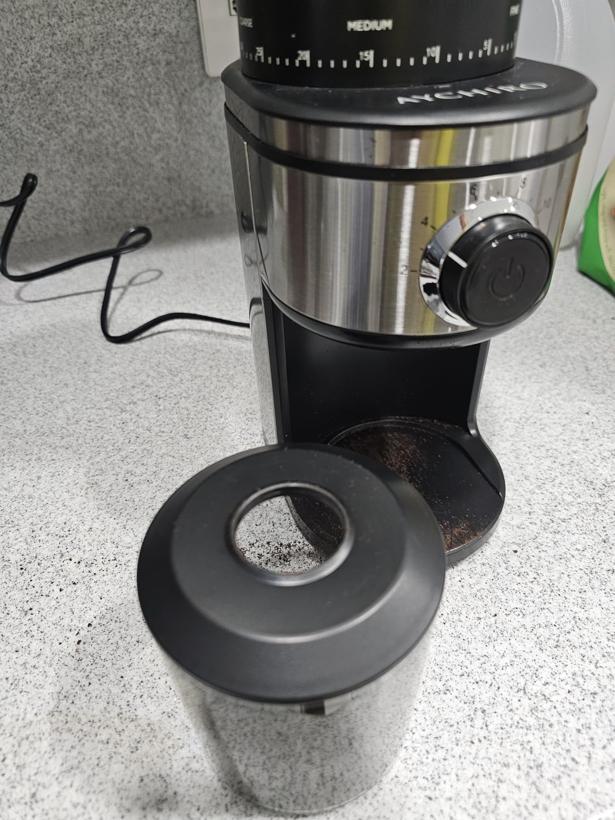 AYCHIRO Conical Burr Coffee Grinder Electric, Coffee Grinder with 30 Grind Settings, Adjustable Burr Mill Grinder for Home Use, 2-12 Cups for Espresso, Pour Over & French Press customer photo 1