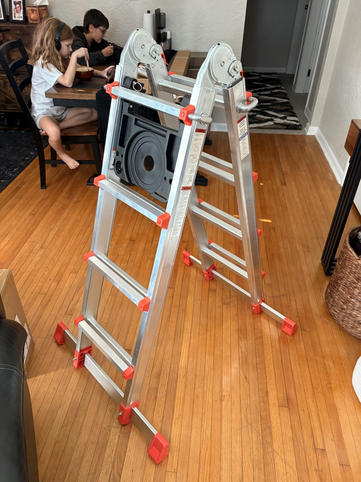 Soctone Ladder, A Frame Extension Ladder, 14 Ft Multi Position Ladder customer photo 1