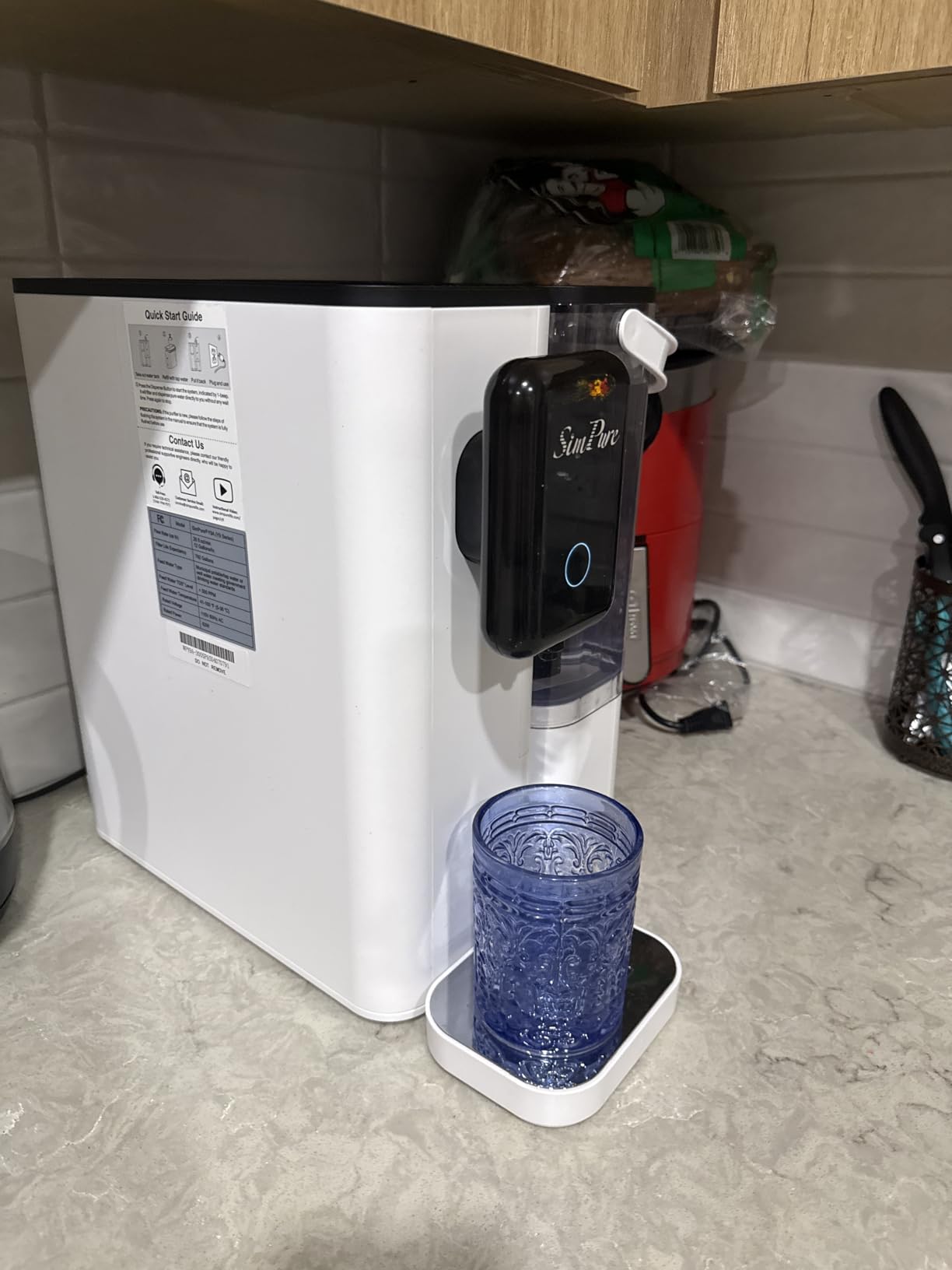 SimPure Y9A UV Countertop Reverse Osmosis Water Filter, Alkaline customer photo 2