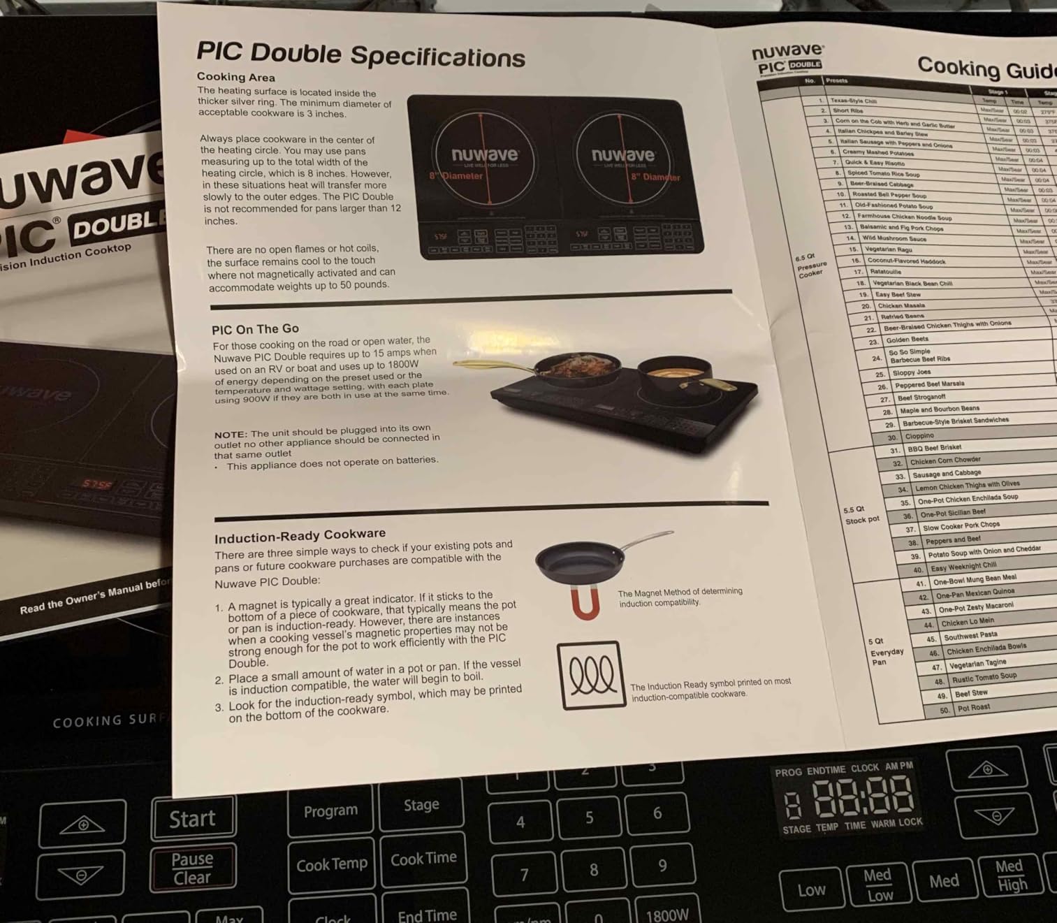 Nuwave Double Pro Cooktop Induction Countertop Burner, Portable, 50°F-575°F customer photo 2