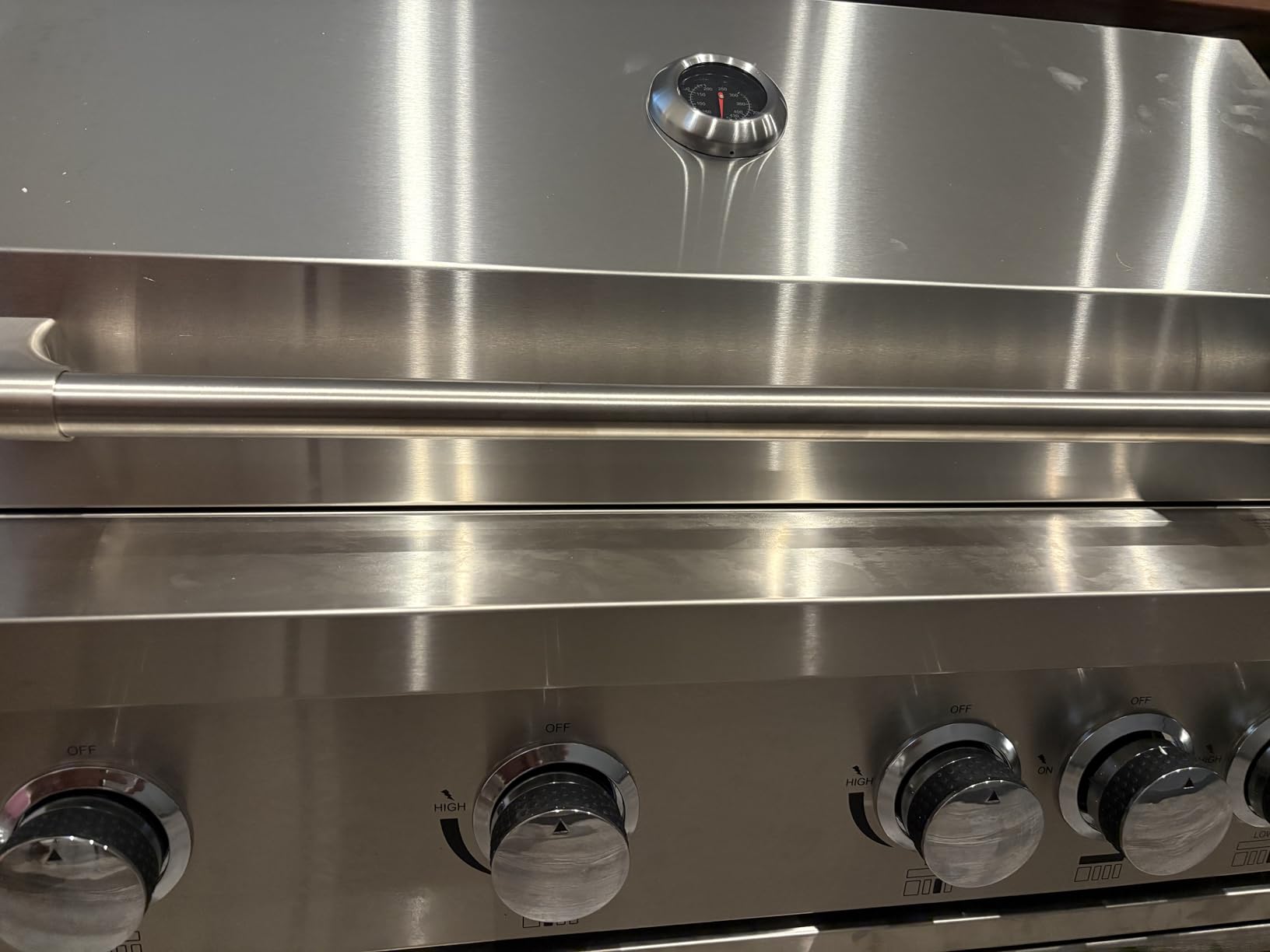 BODEGA 5 Burner Built In Gas Grill Island Head, Stainless Steel 30 Inch Propane Grill with Rear Burner, 58000 BTUs, 988.5 SQ In Racks, Dual Fuel Compatibility, Gas Grill Outdoor Cooking, BBQ Fork Kit. customer photo 1