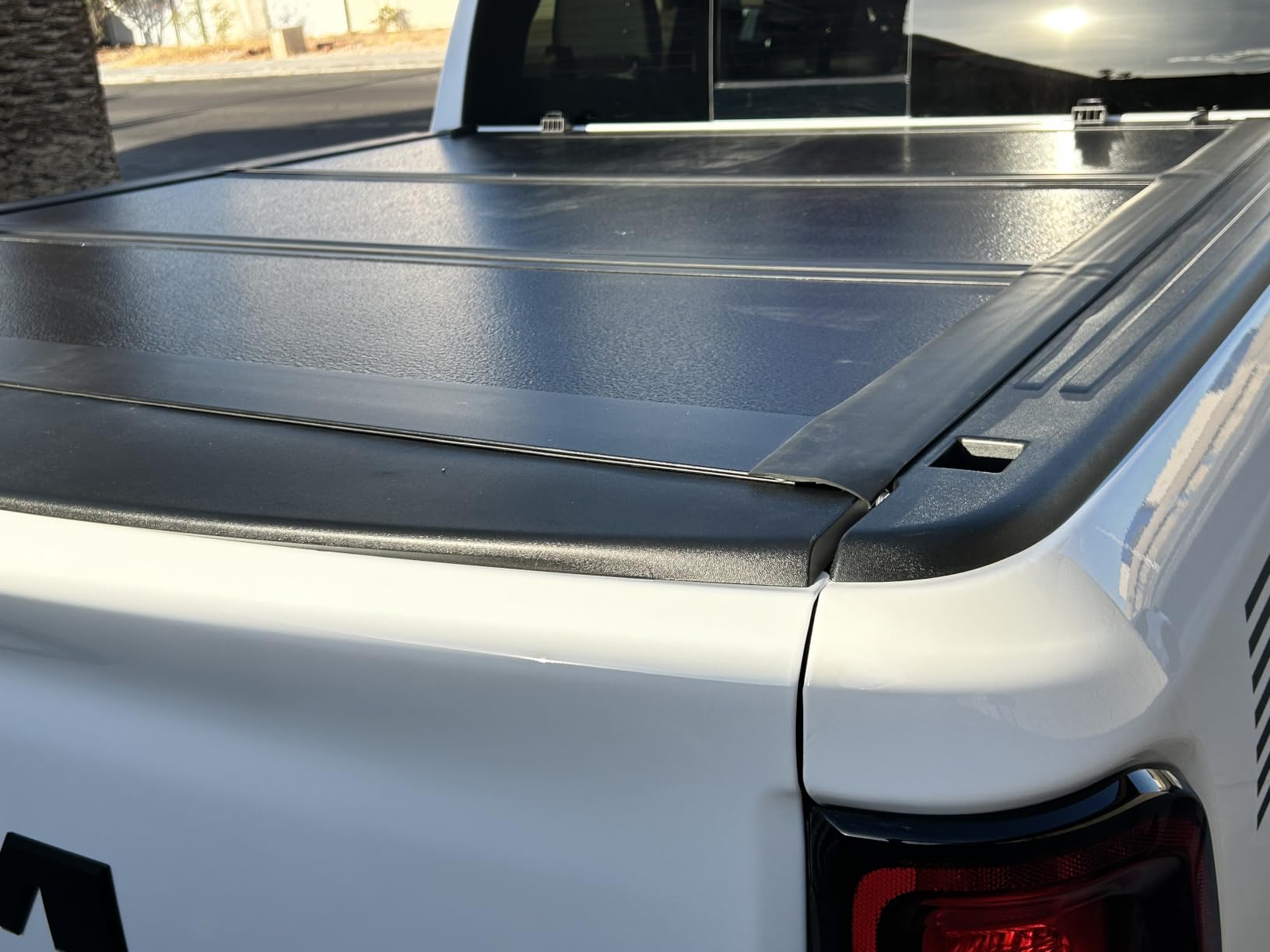 Toptiny Low Profile Hard Folding Truck Bed Tonneau Cover Fits 2009-2026 Dodge Ram 1500 New Body Style (Not for Classic Body) 5'7