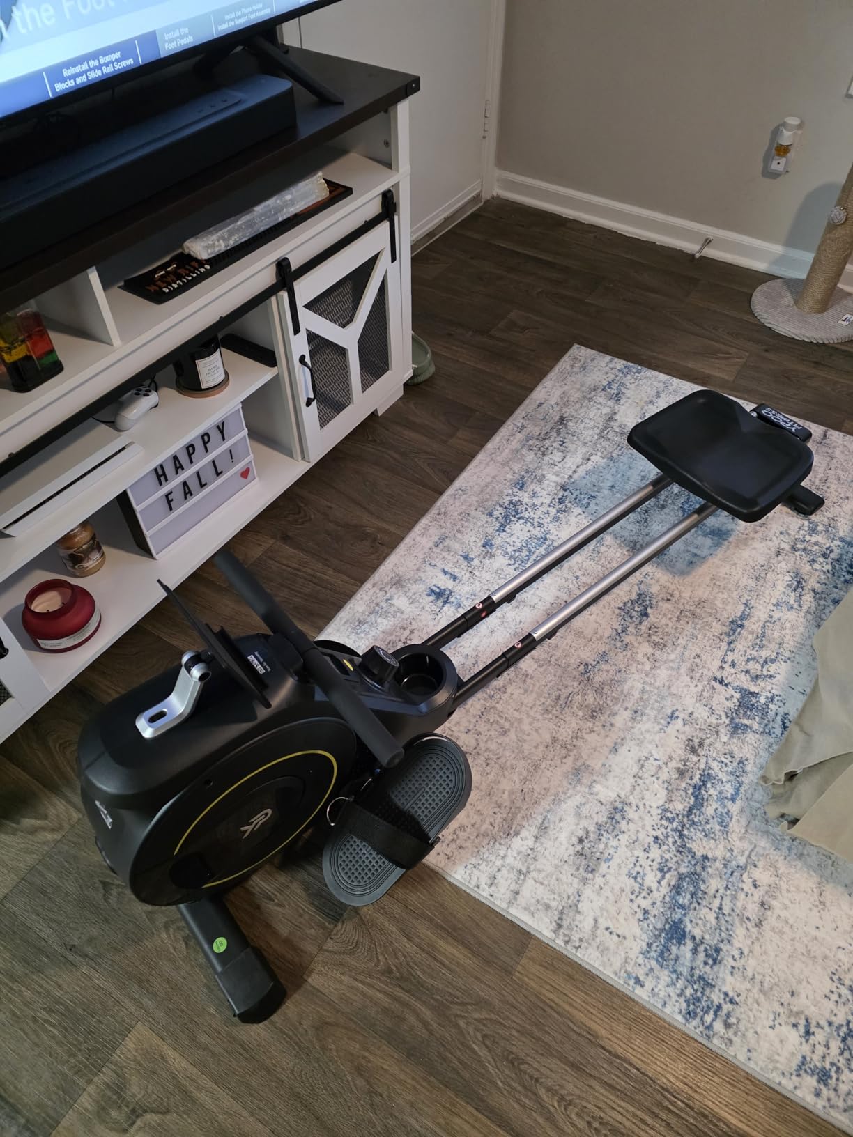 Rowing Machine for Home, 350 LB Capacity, 16-Level Silent Resistance, Magnetic Rowing Machines for Home Foldable, Full-Body Workout Compact Rowing Machine for Cardio & Strength with APP Support customer photo 1