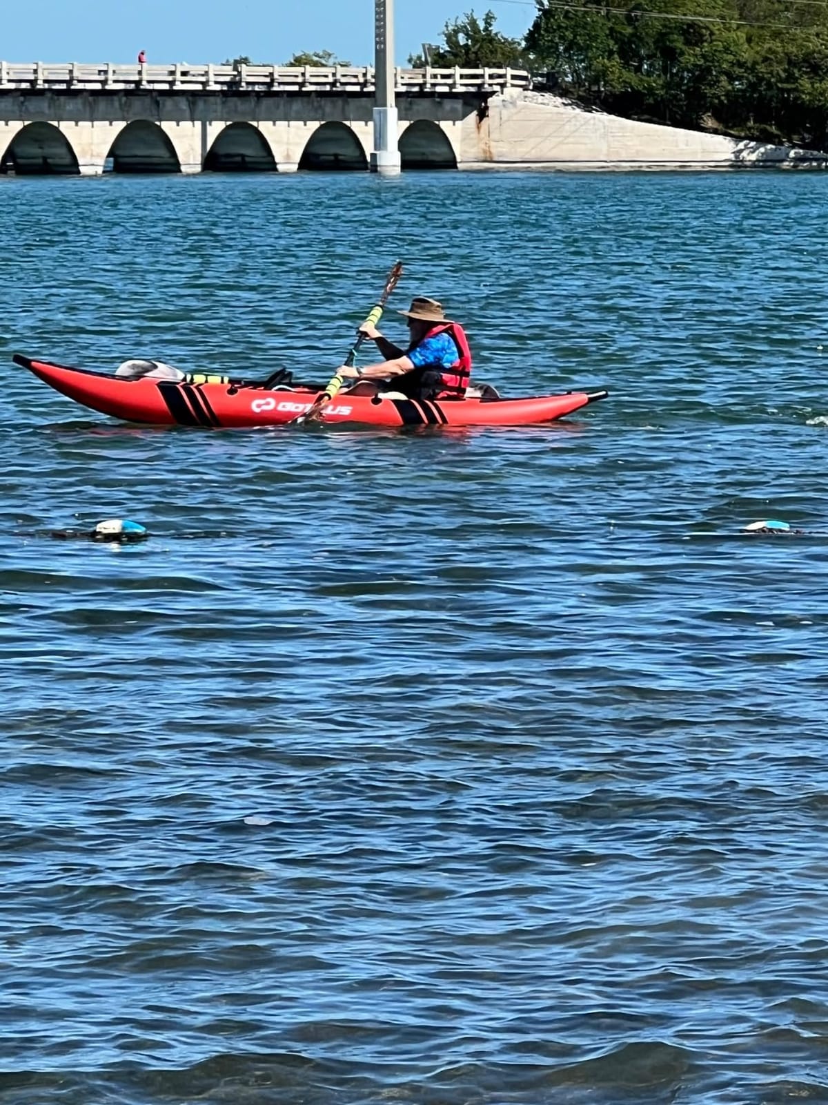 Goplus Tandem Inflatable Kayak, 12.5FT 2-Person Kayak Set for Adults customer photo 1