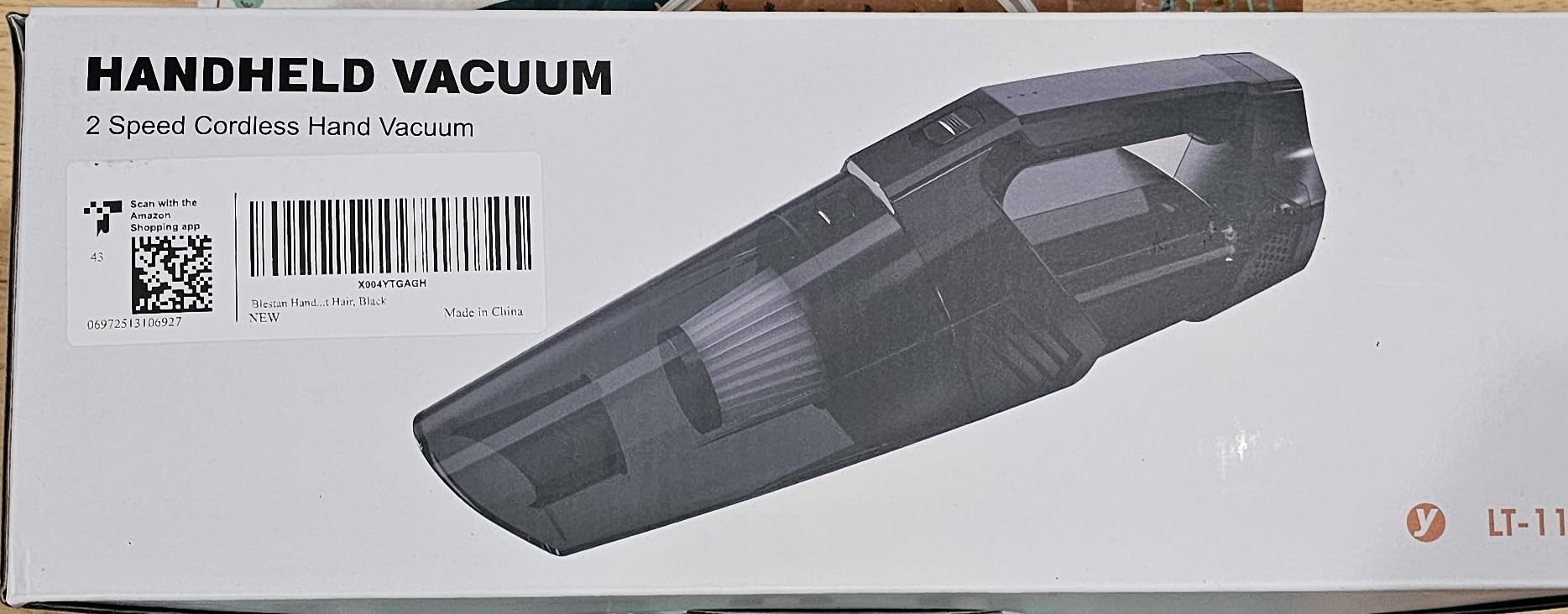 Blestan Handheld Vacuum Cordless Portable Car Vacuum with LED Light, High Power Suction, 3 in 1, Lightweight Rechargeable Hand Vacuum, Hand Held Vacuum Cleaner for Car Home Office, Pet Hair, Black customer photo 2