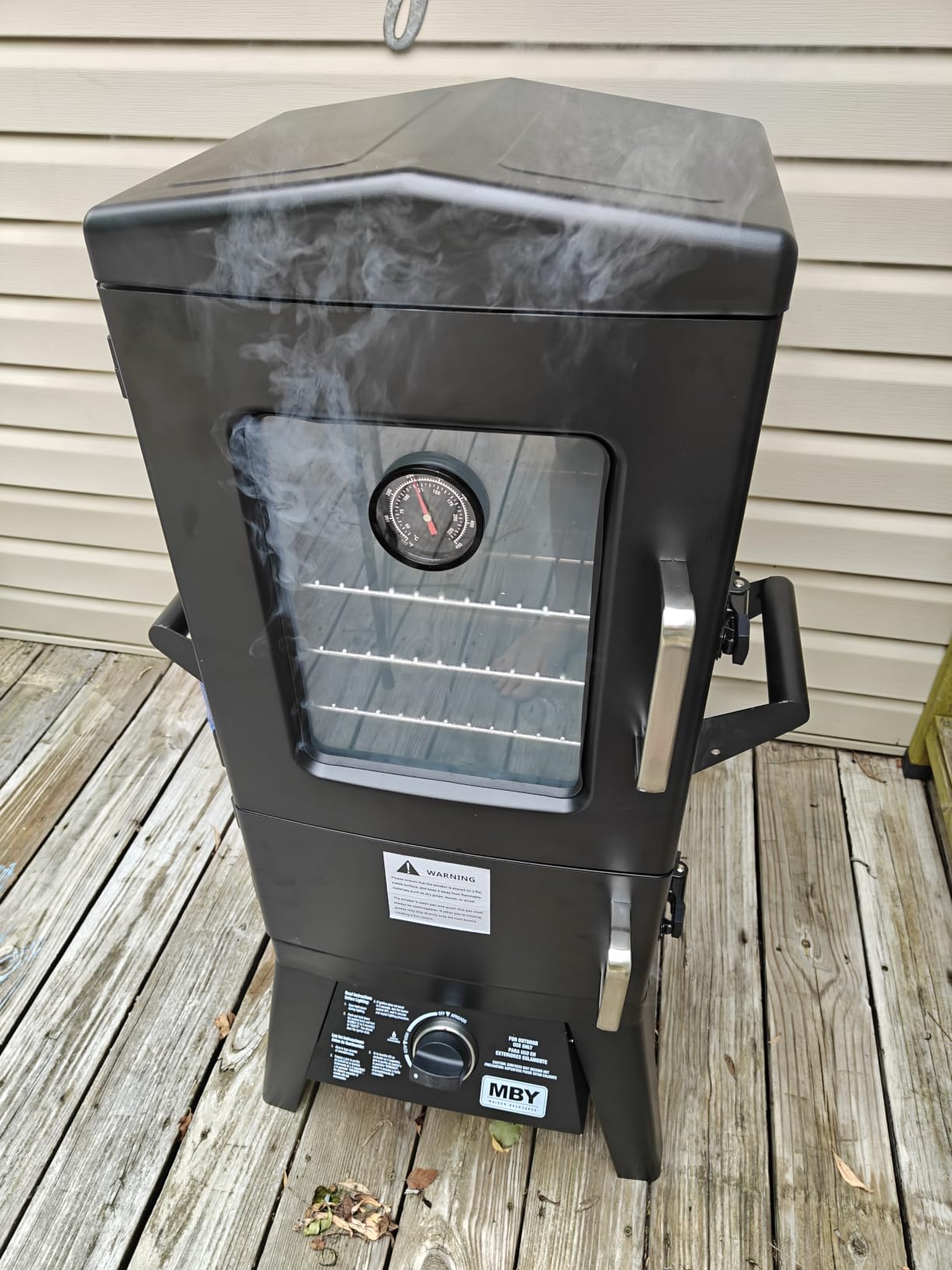 4-Rack Vertical Propane Smoker with Cover customer photo 2
