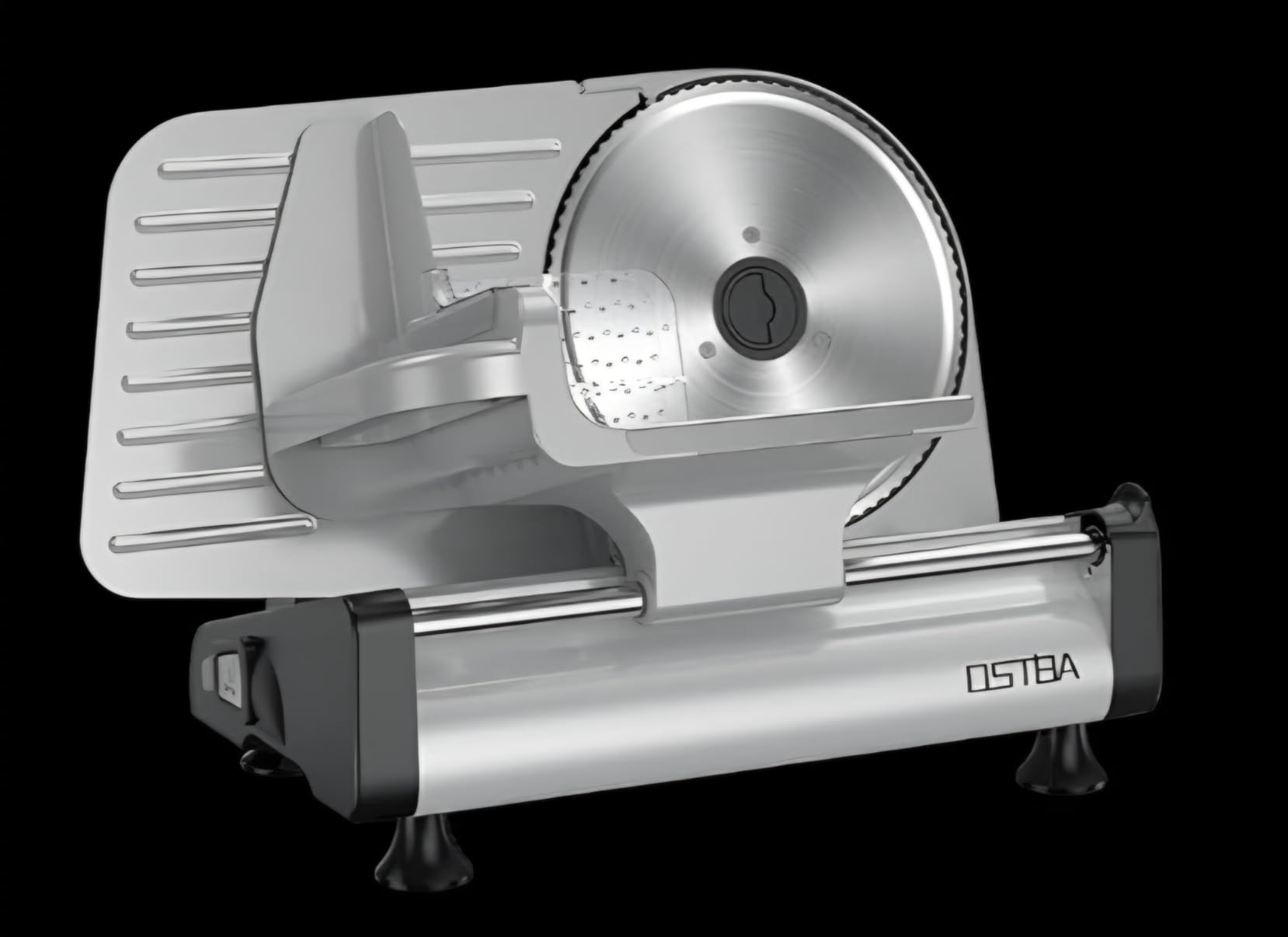 OSTBA Meat Slicer, Two 8.7” Stainless Steel Blades, 200W DC Motor customer photo 2