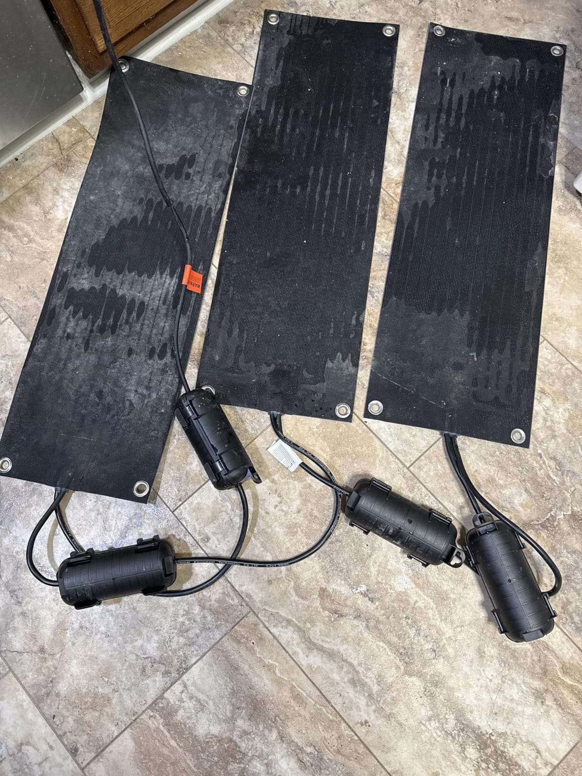 3 Pcs Heated Snow Melting Mats,10x30 in No-Slip Rubber Heated Outdoor Mats customer photo 2