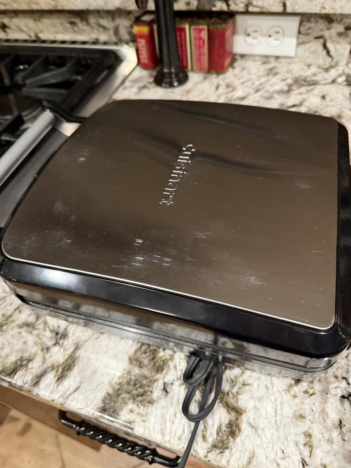 Cuisinart Belgian Waffle Maker, Stainless Steel, 4-Slice Square customer photo 2