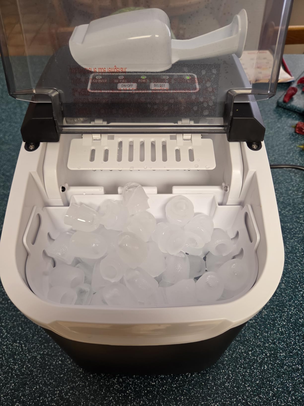 COWSAR Nugget Ice Makers Countertop, 44Lbs/24H Crushed Ice Maker & Pebble Ice Machine, Pellet Ice Makers with Ice Scoop &Removable Basket,Sonic Countertop Ice Machine for Home/Kitchen/Office customer photo 2
