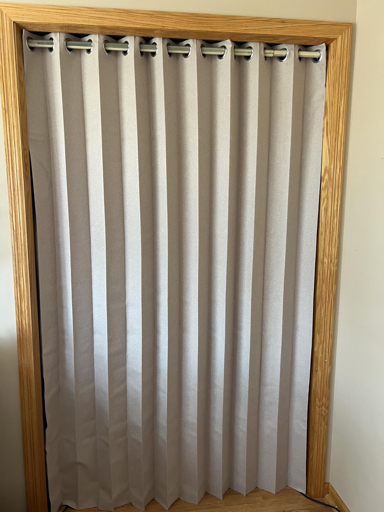 Interiors Vertical Shades, Fabric Shades for Sliding Glass Doors, Patio Doors & Large Windows for Home or Office, 1 Panel, W100 x L84, Grey customer photo 2