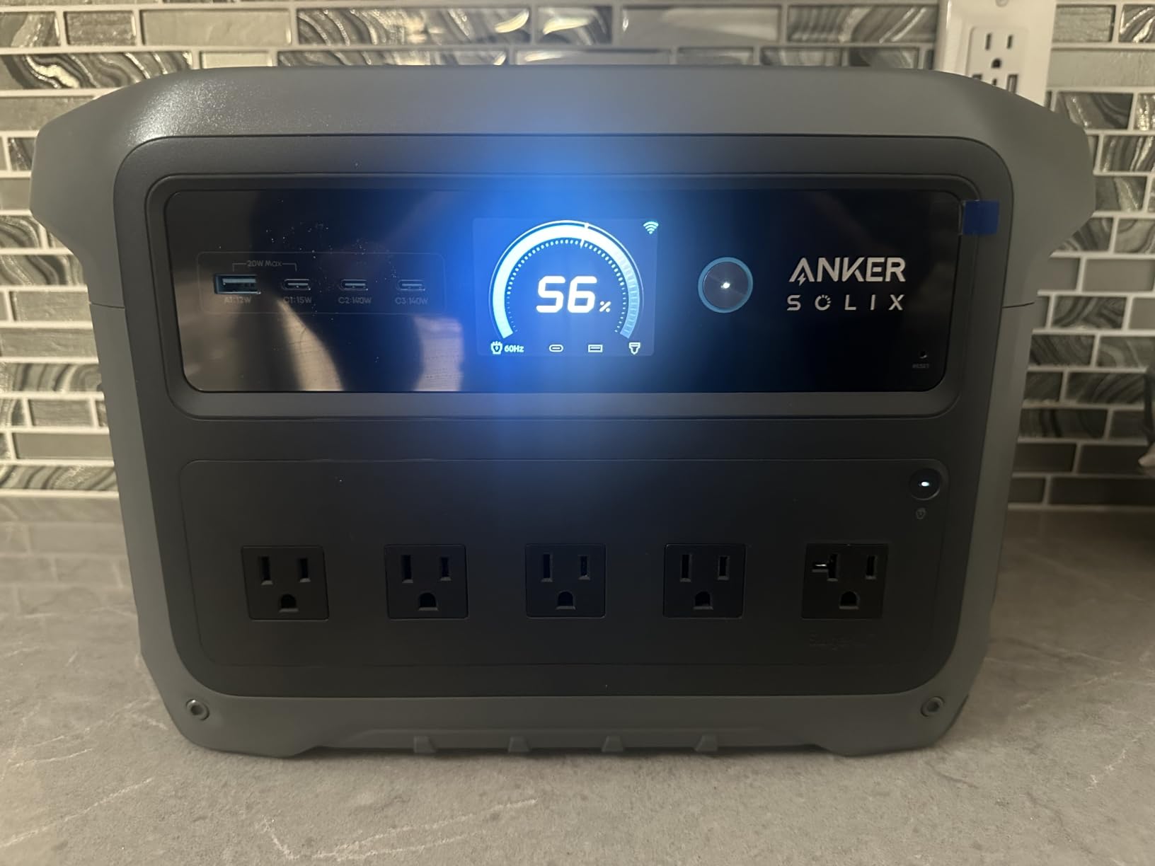 Anker SOLIX C1000 Gen 2 Portable Power Station, 1,024Wh, 2,000W, Camping customer photo 1