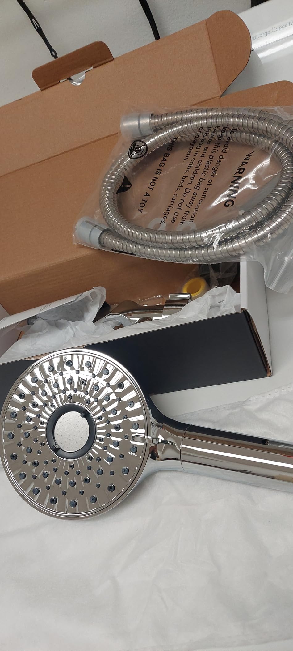 Magichome Filtered Shower Head with Handheld, 10-Mode Adjustable Detachable Chrome Showerhead w/Stainless Hose, Water Softener Filter Beads for Hard Water - Remove Chlorine, Reduce Dry Itchy Skin customer photo 1