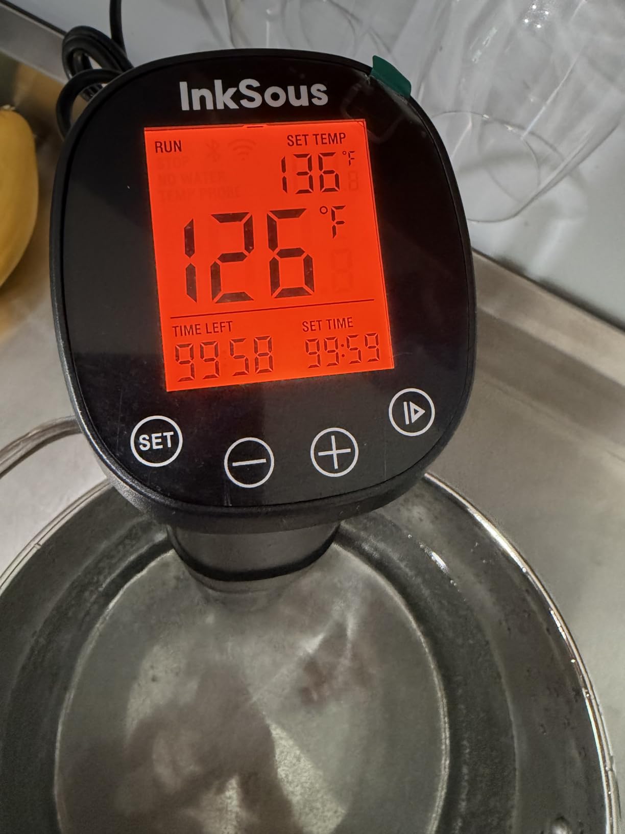 Sous Vide Cooker WiFi 1000W, Sous Vide Machine ISSV-200-W with APP w/ 18 Recipes, Timer Alarm & Calibration, 3D Fast Heating, Ultra-Quiet Thermal Immersion Circulator for Steak & Home Cooks customer photo 2